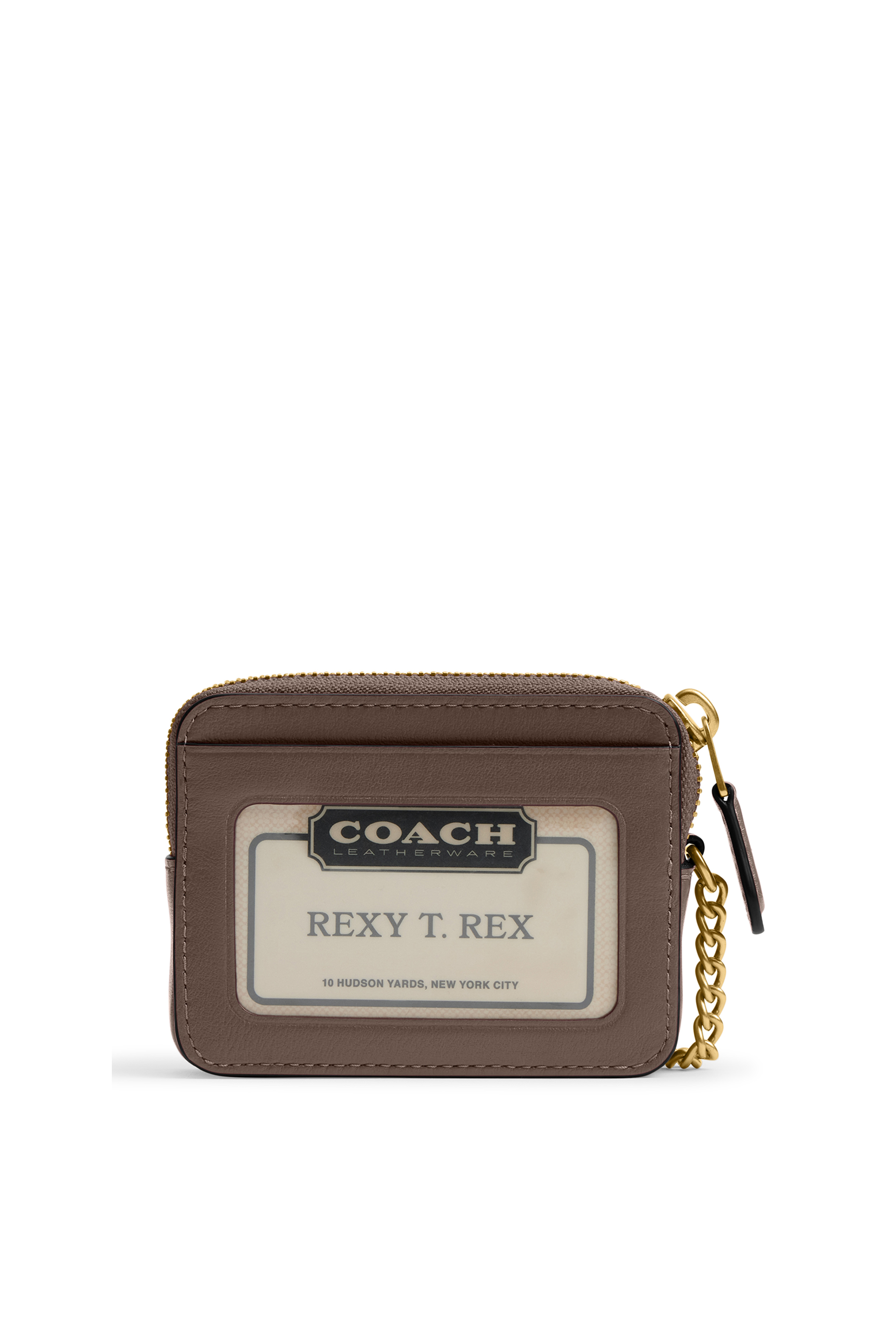 Leather Zip Card Case