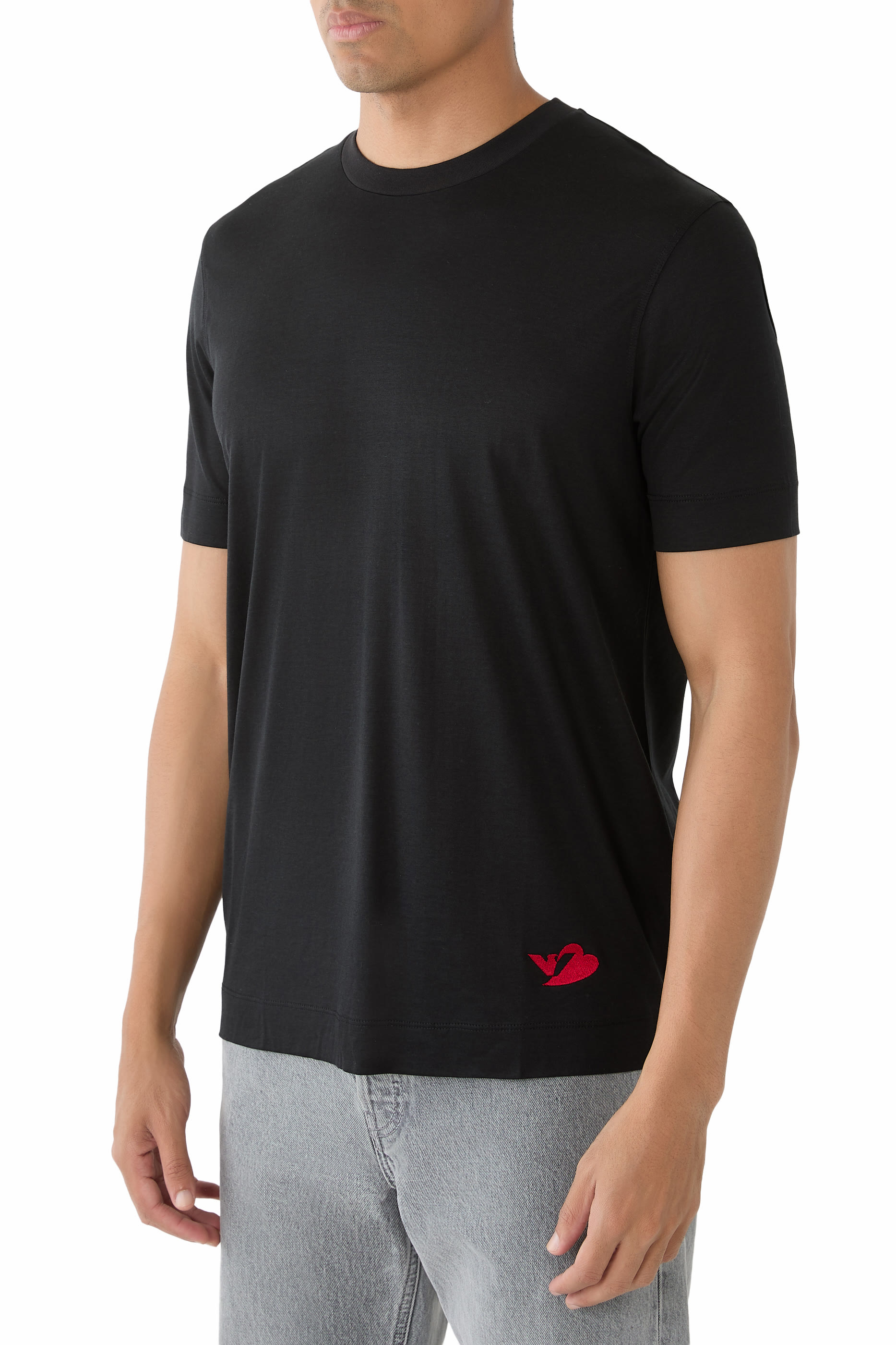 Heart Eagle Logo-Detail T-Shirt