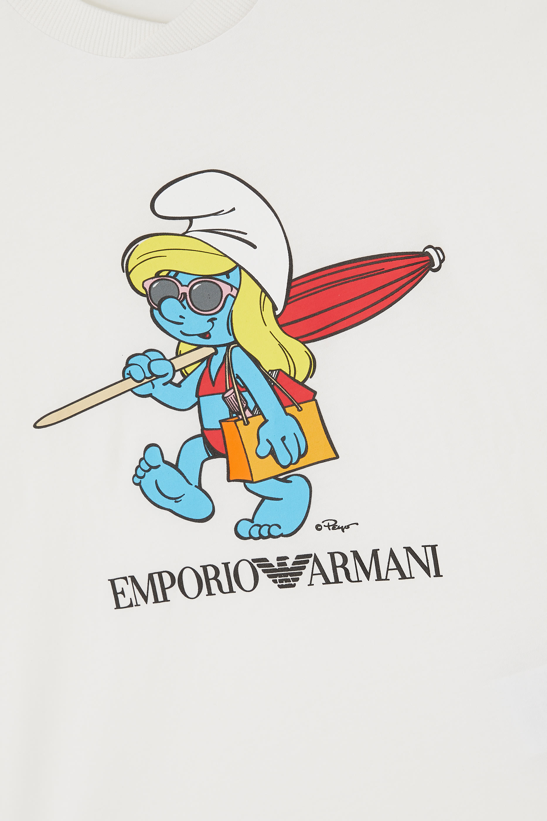 Kids Smurfs Print T-Shirt