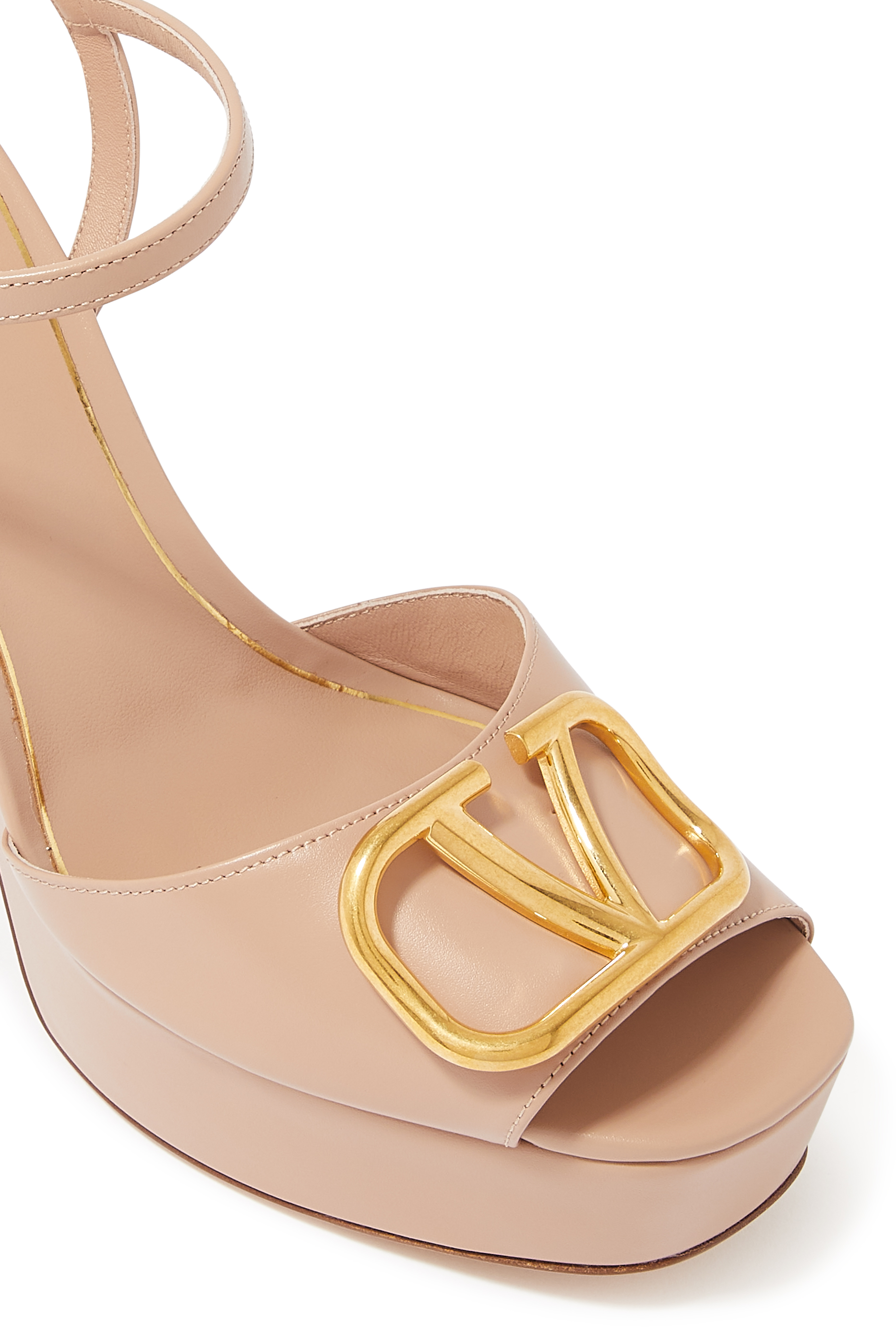 Valentino Garavani VLogo Signature 115 Leather Platform Sandals