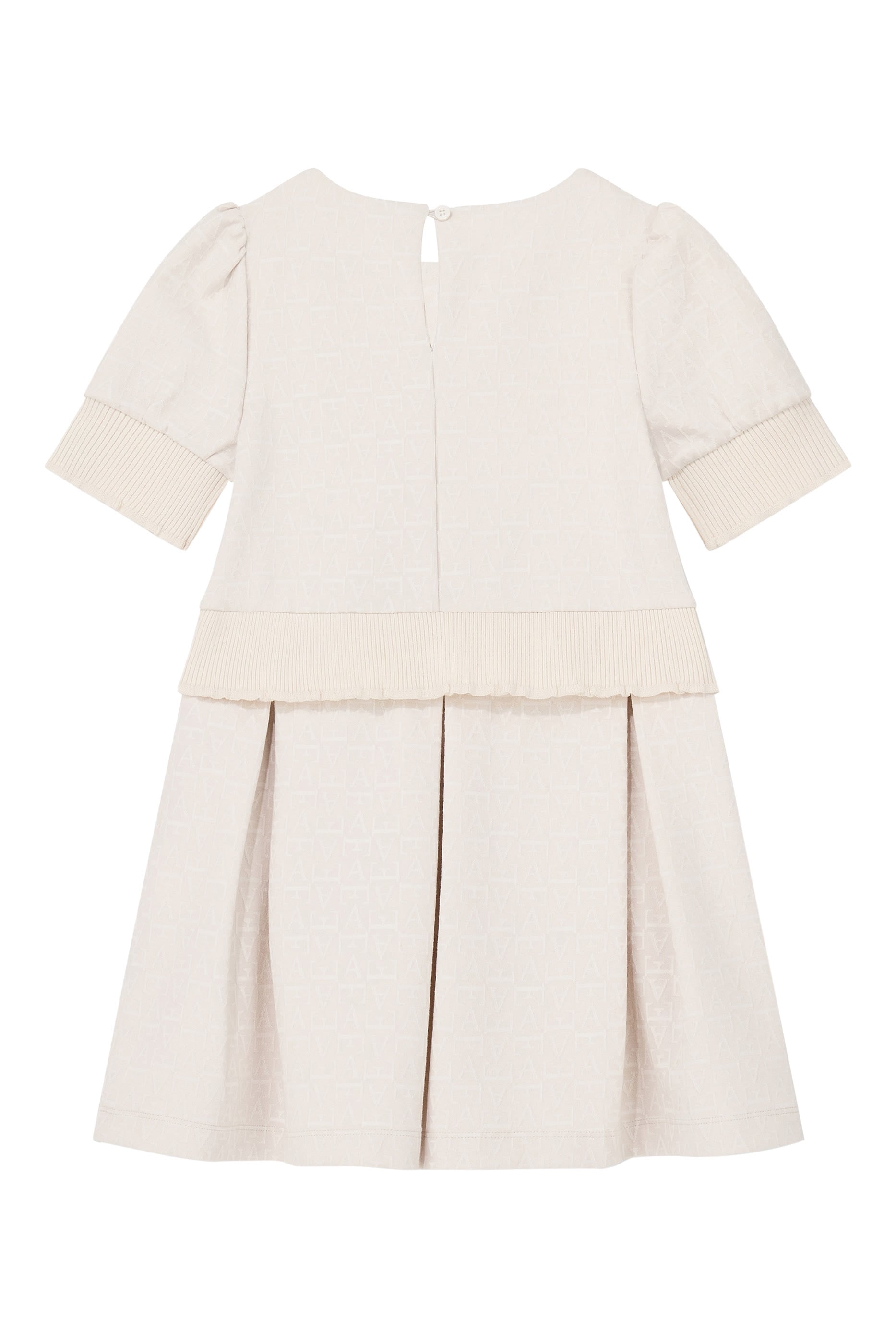 Kids Monogram Jacquard Dress
