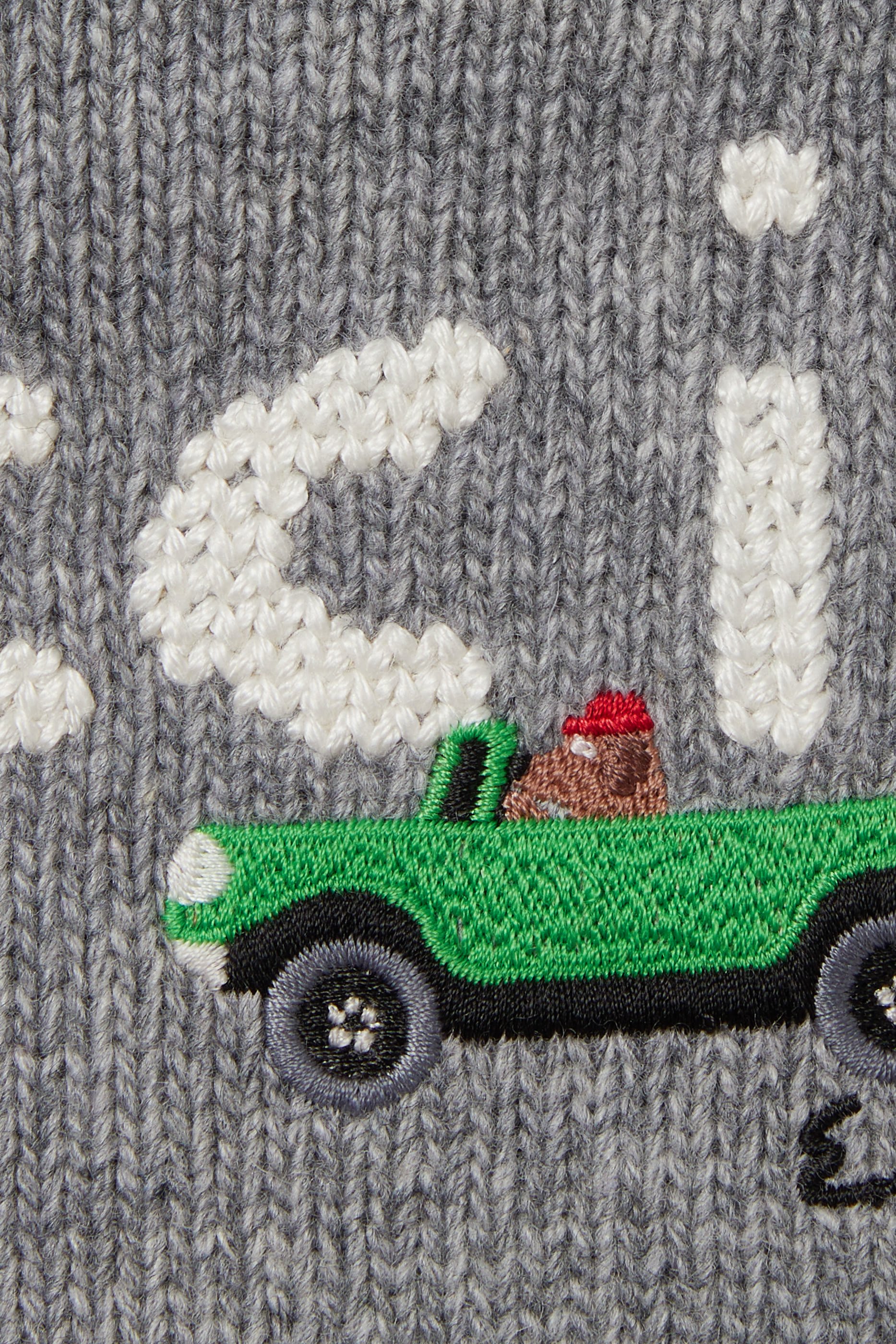 Kids Logo Embroidered Wool Sweater