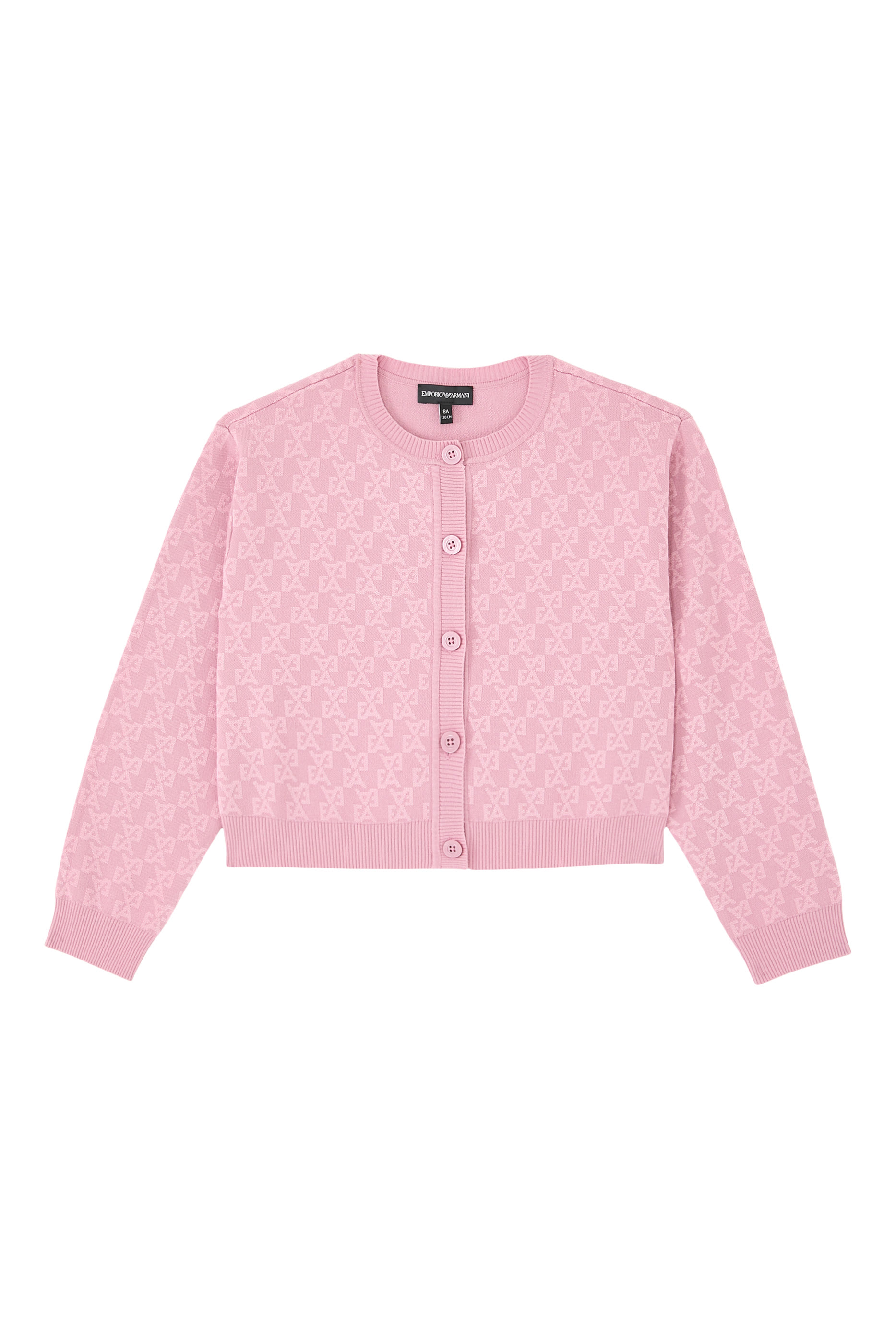 Kids  All-Over EA Logo Knitted Cardigan