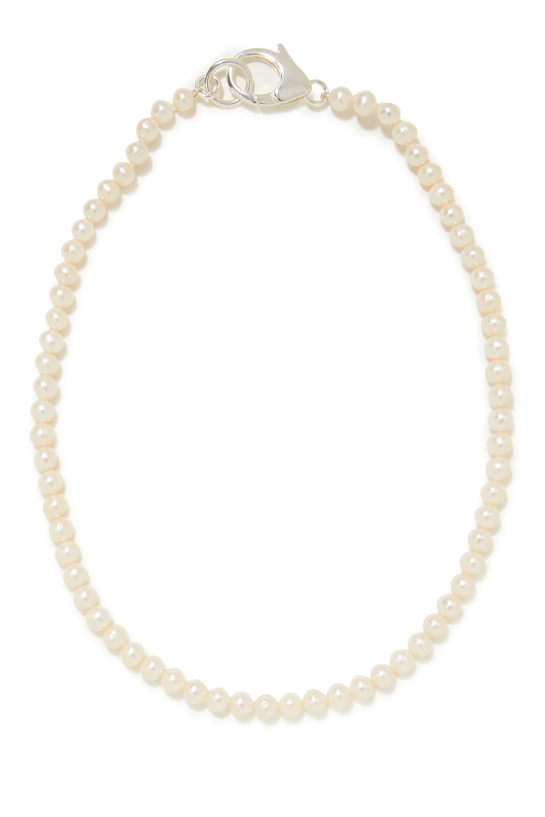White Pearl Lobster Chain