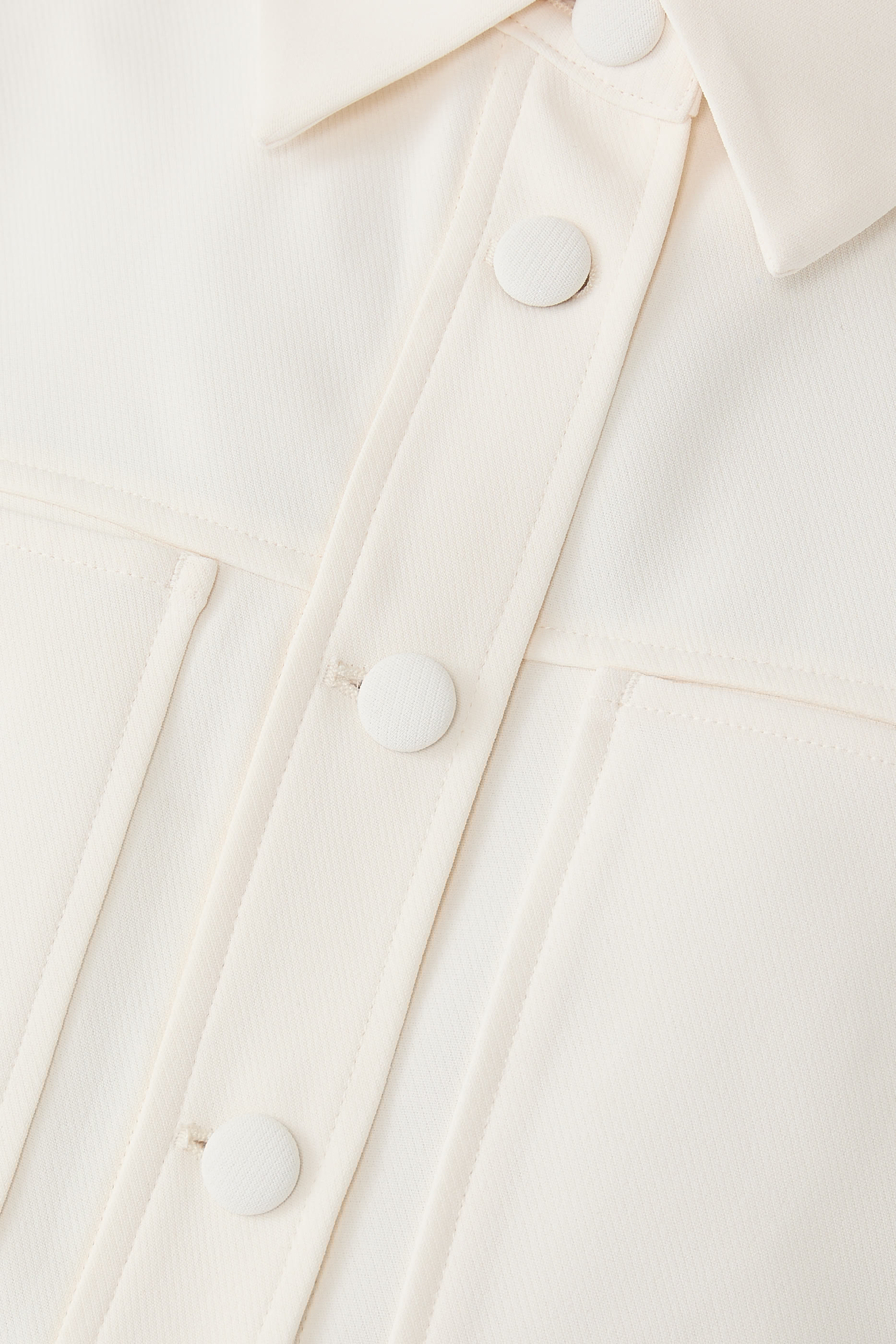 Cropped Button-Up Jacket