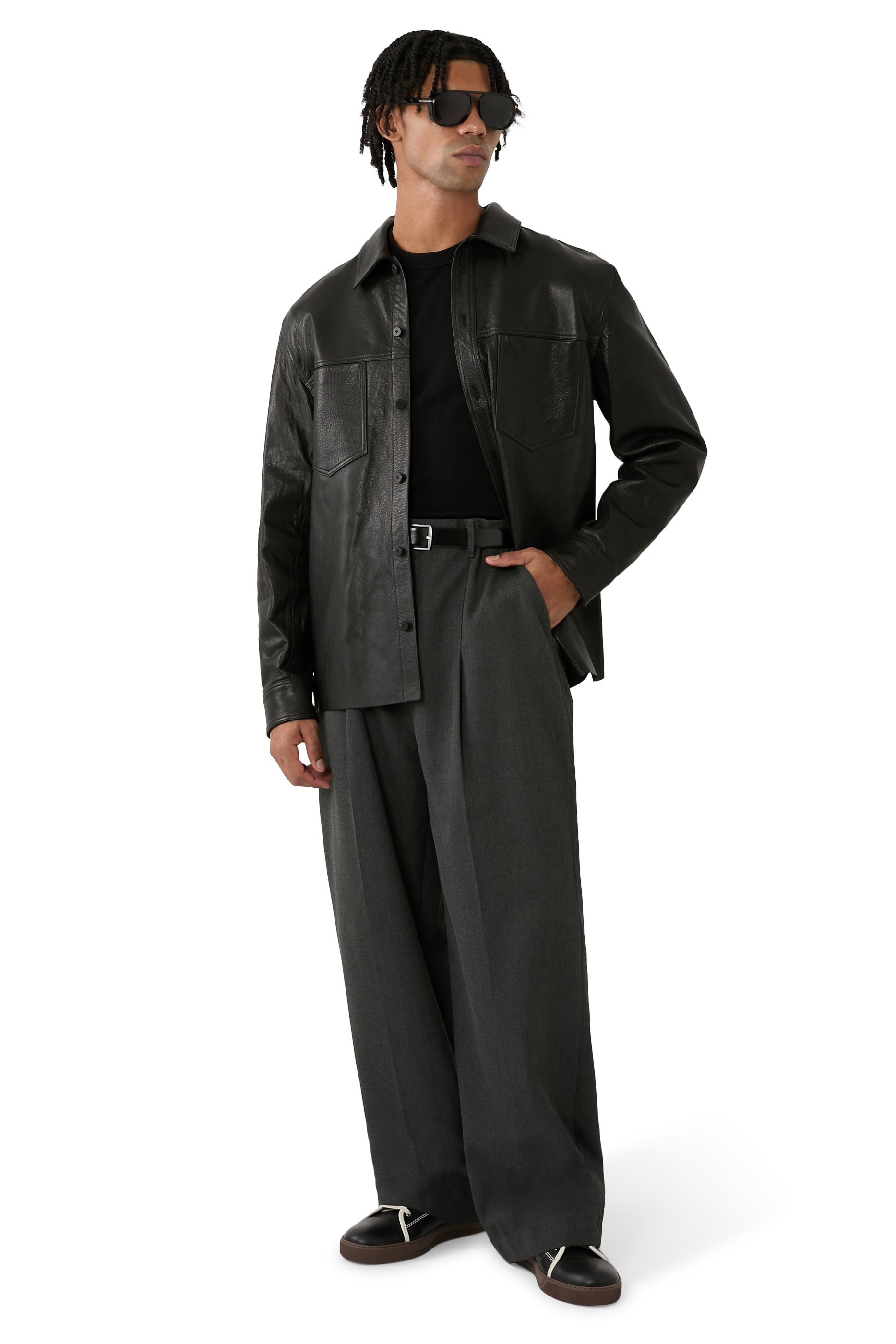 Gibson Leather Shirt Jacket