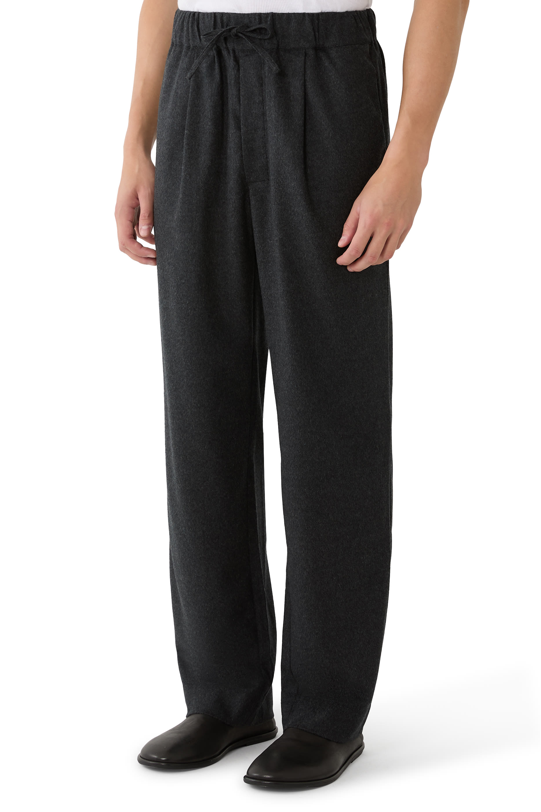 Straight Drawstring Trousers 
