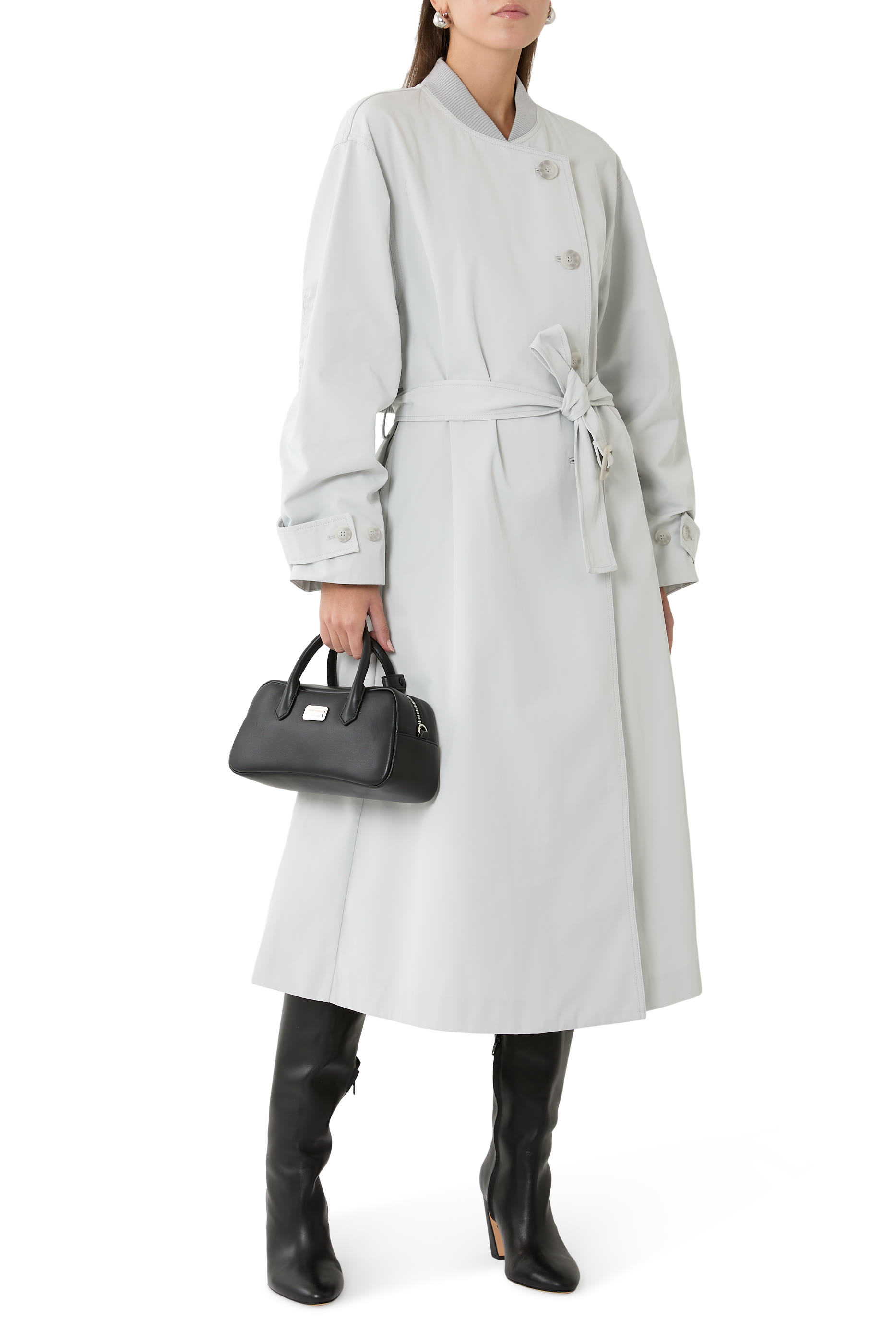 Logo Leather Tote Bag