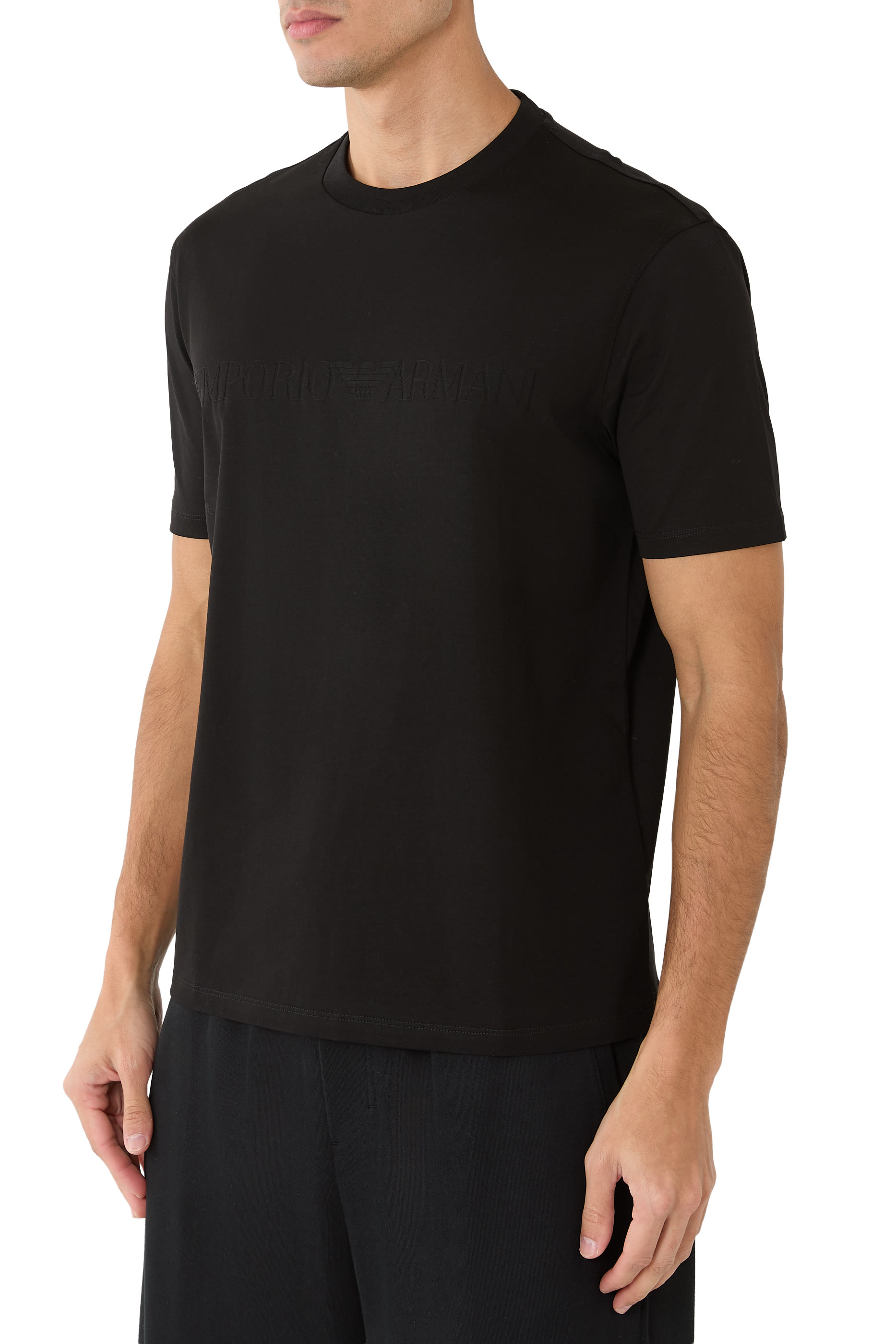 Tonal Logo Inlay Jersey T-Shirt