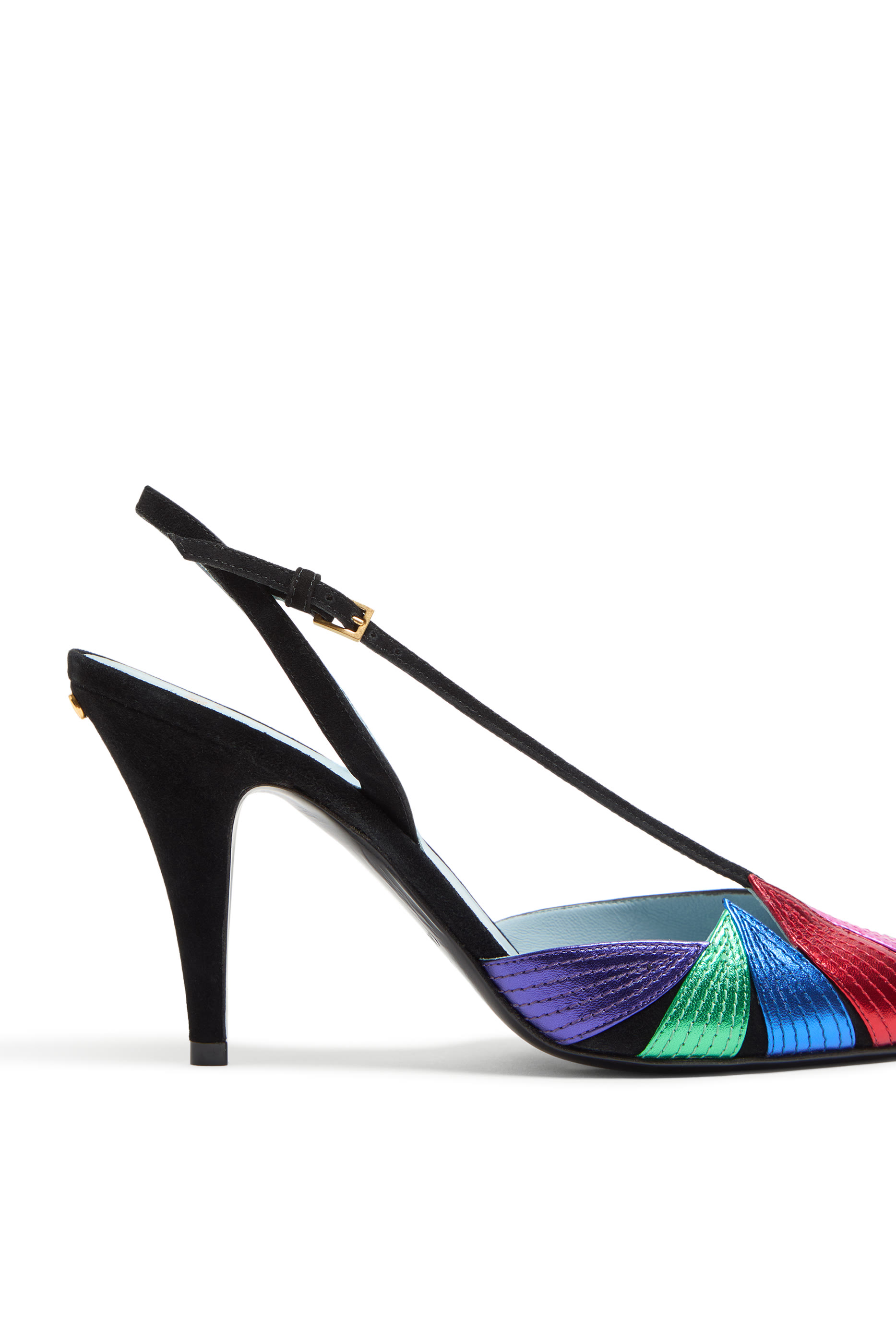 Foliefoliage Suede 90 Slingback Pumps