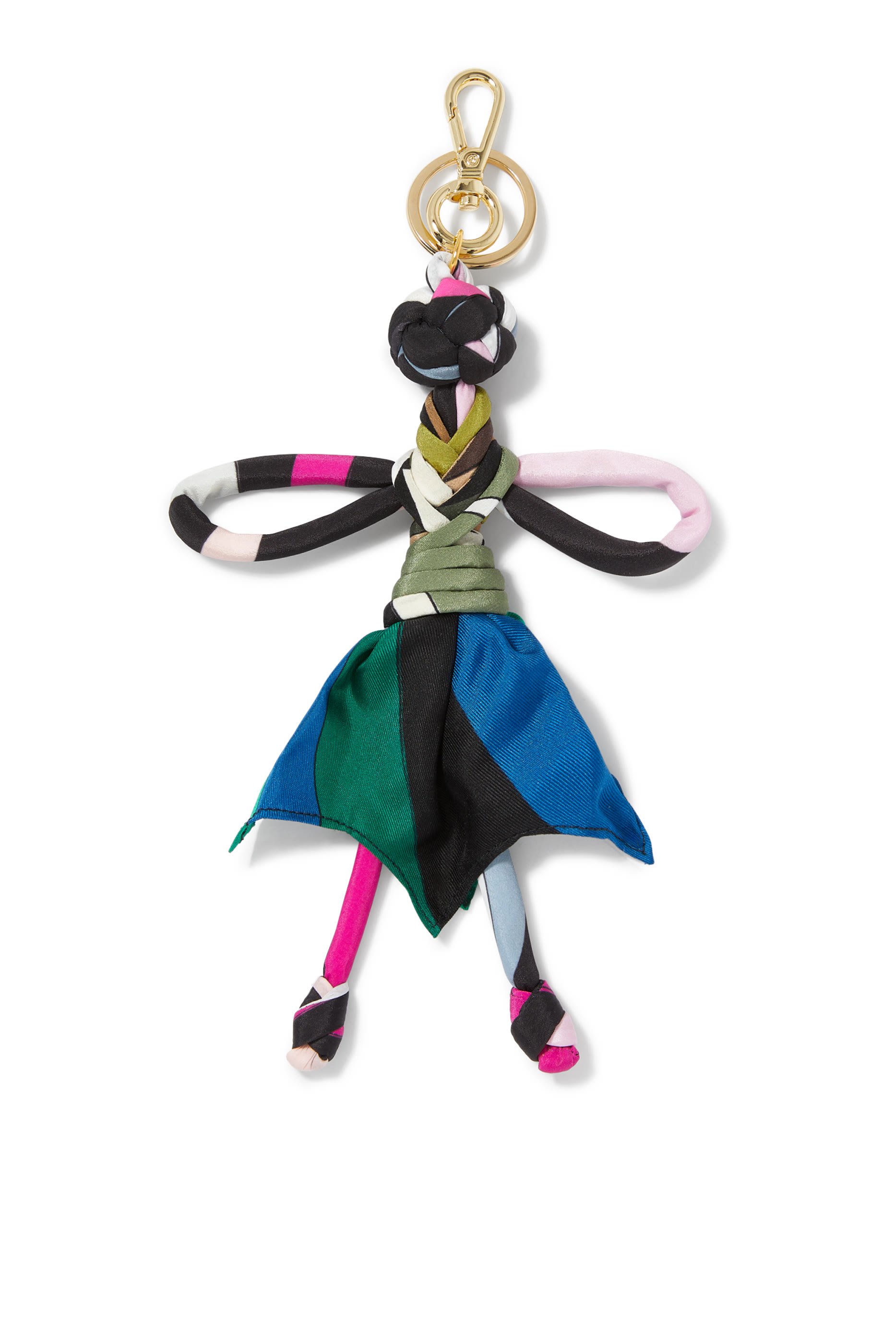 Iride Print Silk Keychain