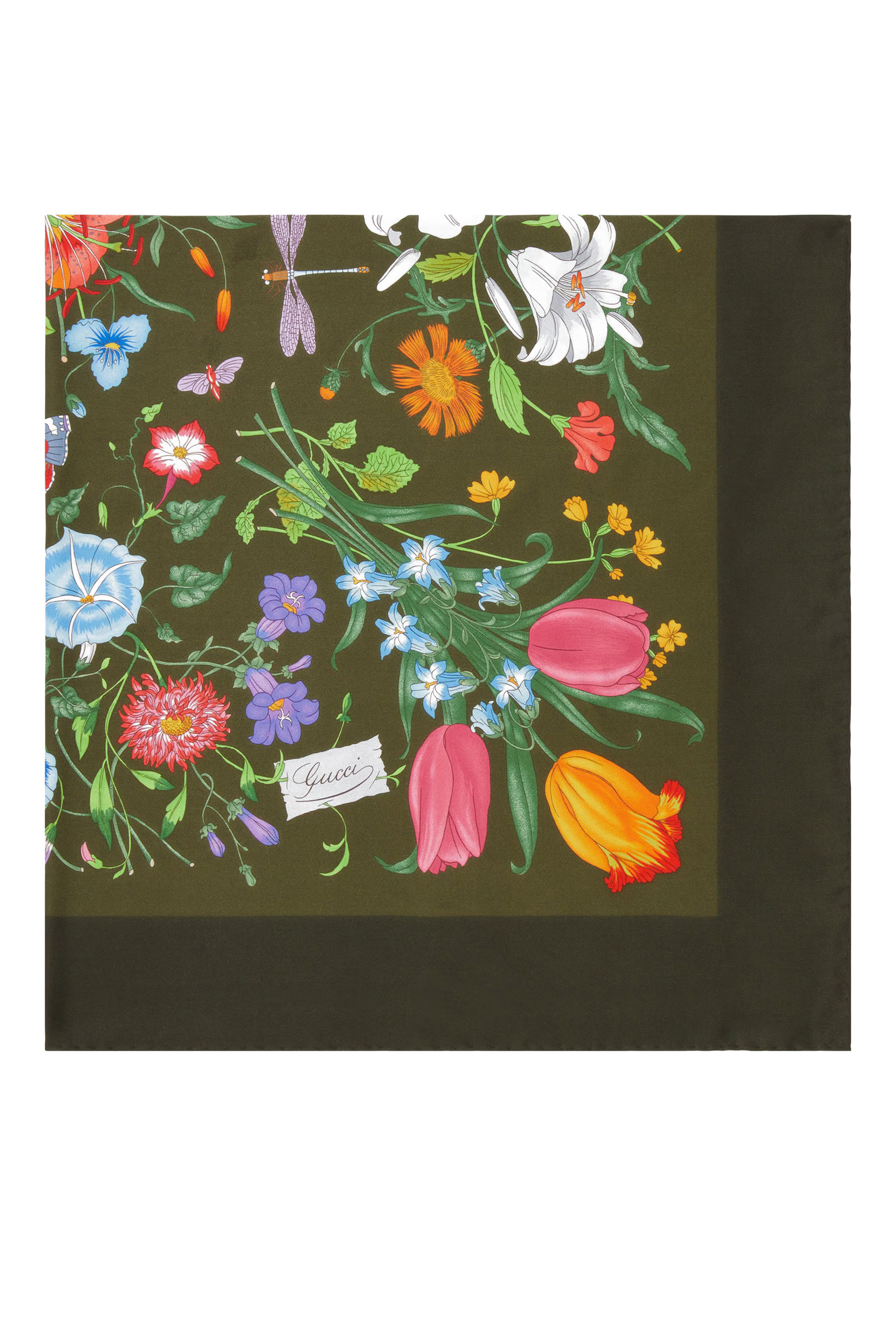 Printed Silk Twill Carré