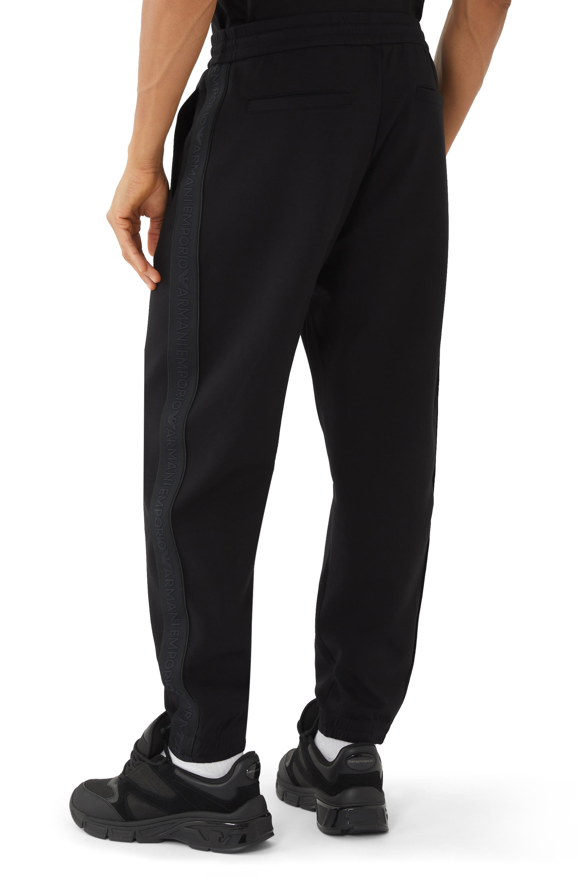 Logo Tape Double-Jersey Joggers