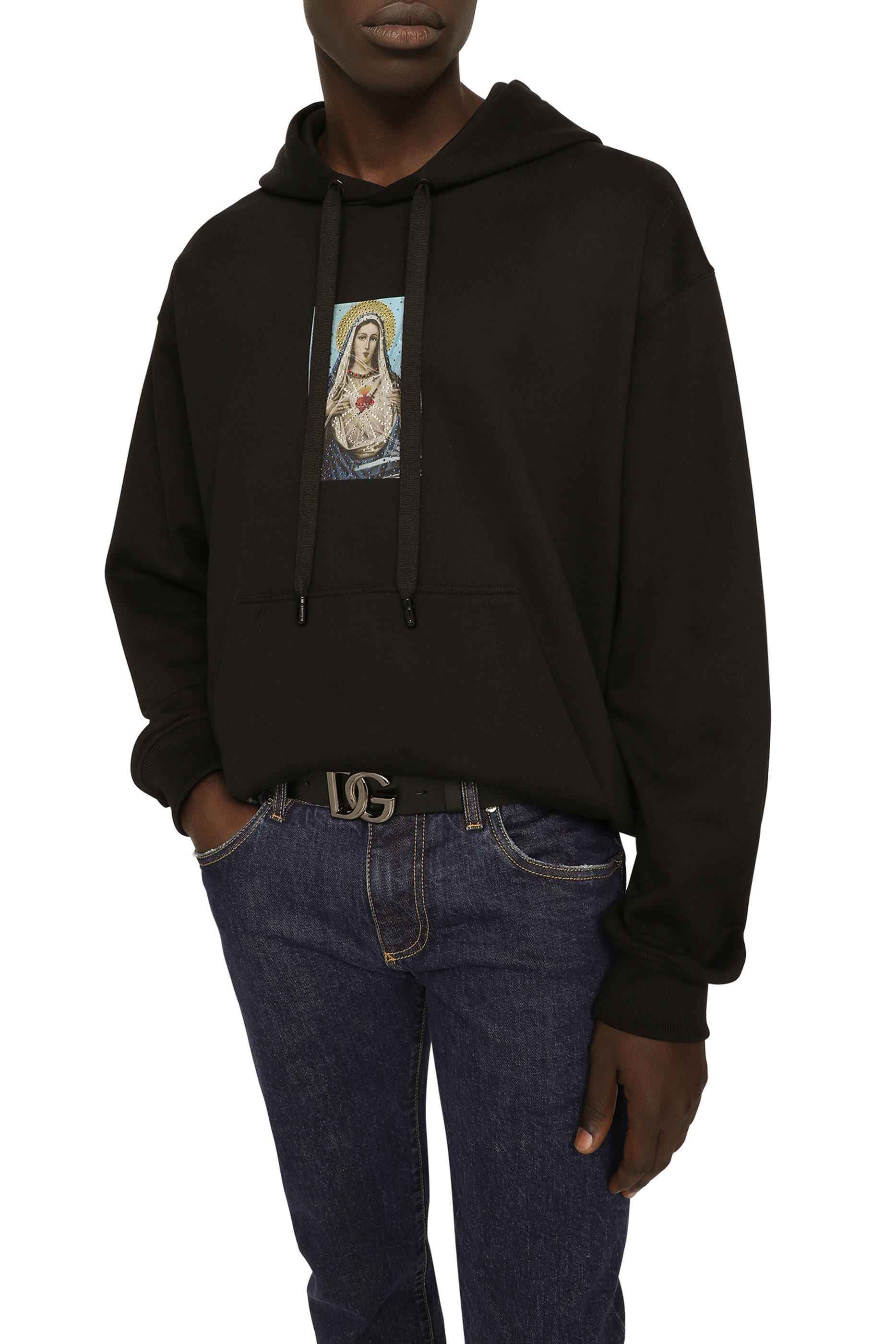 Leather Belt with DG Logo