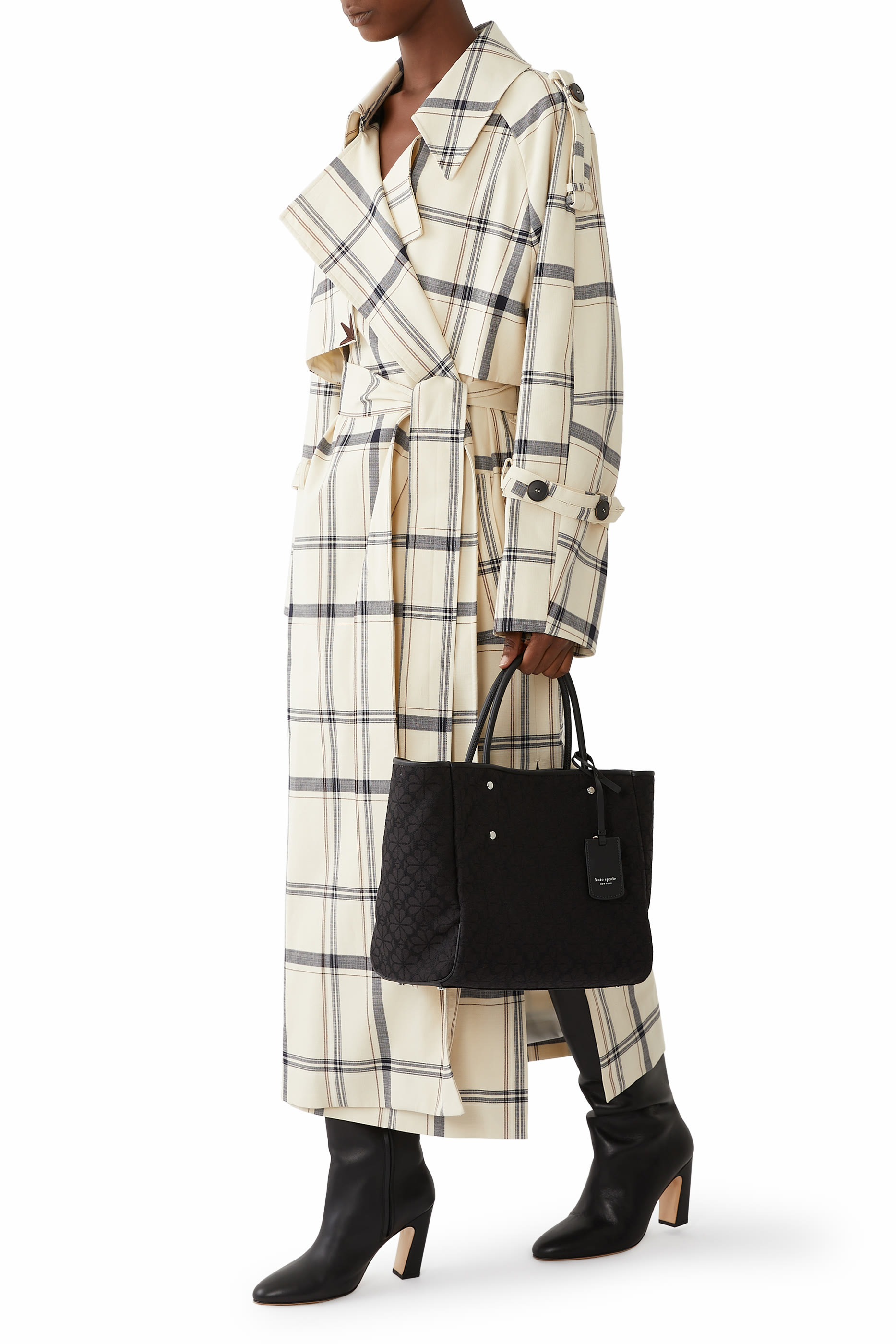 Spade Flower Jacquard Large Everything Tote Bag