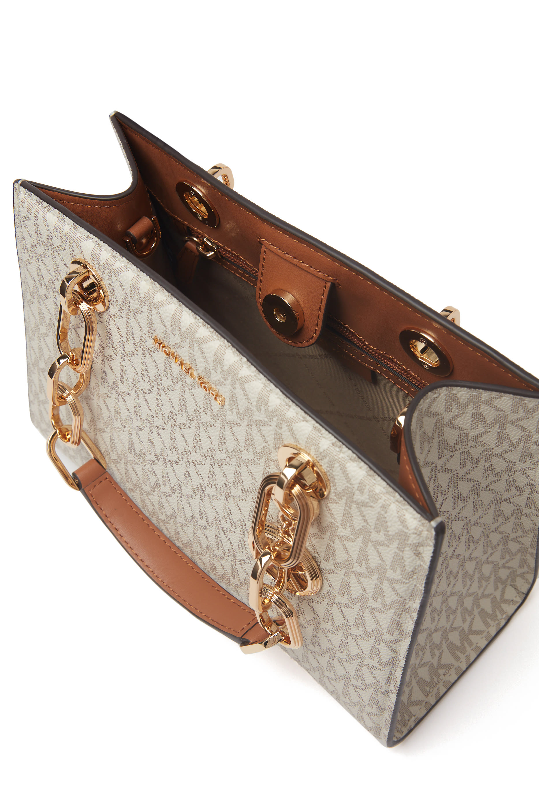 Cynthia Medium Signature Logo Satchel Bag