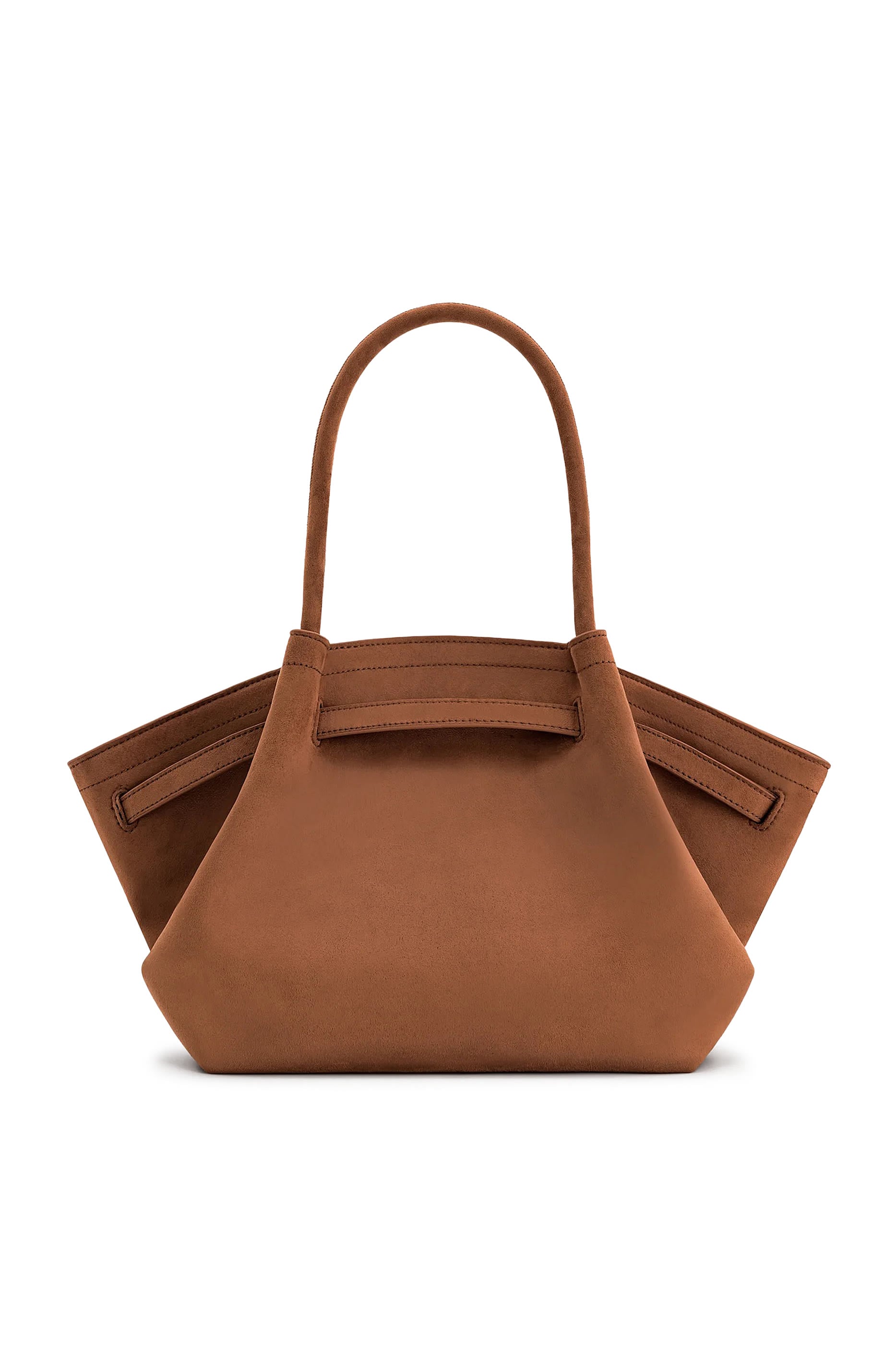  Hana Wide Faux Suede Tote Bag 