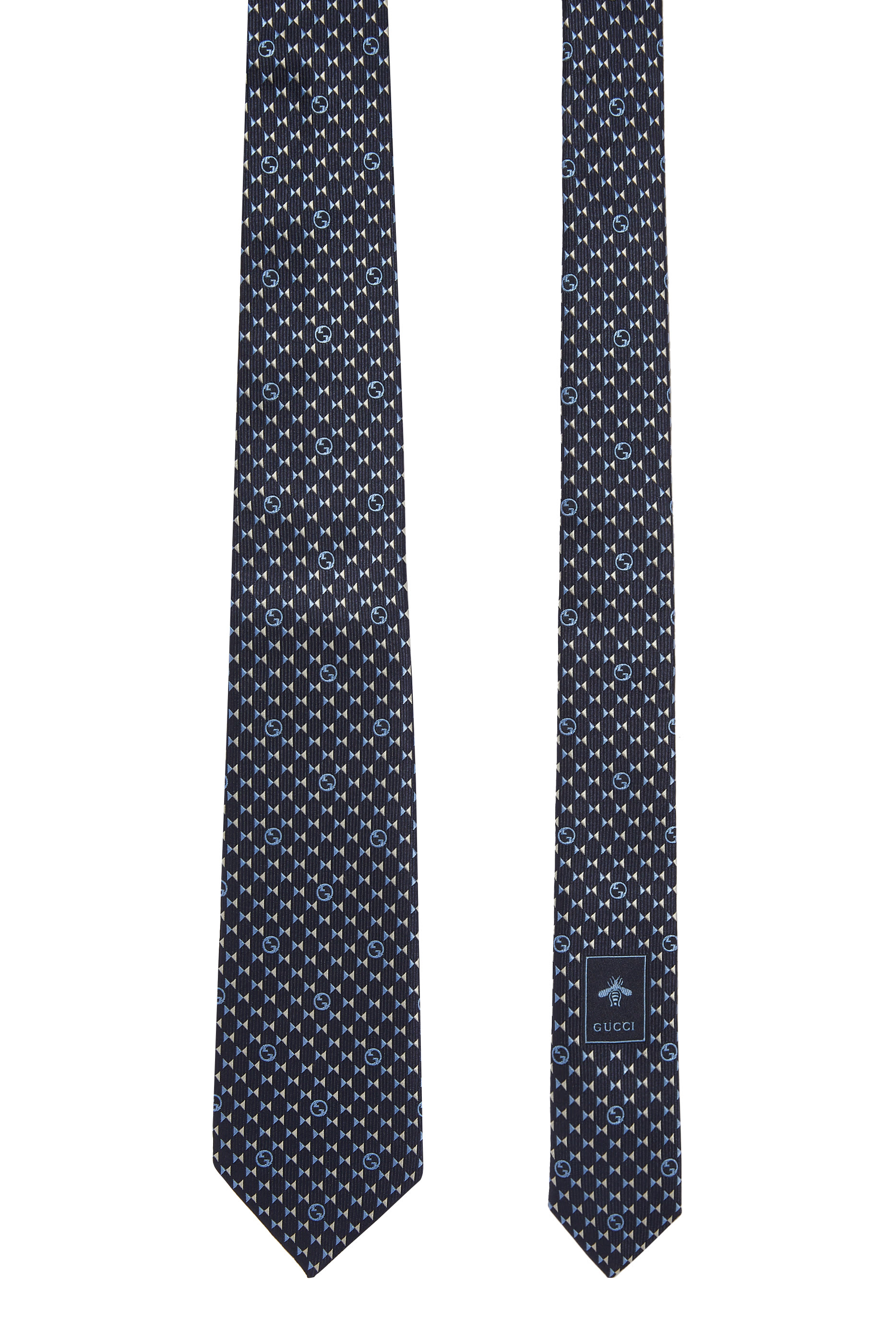 Round Interlocking G Silk Tie