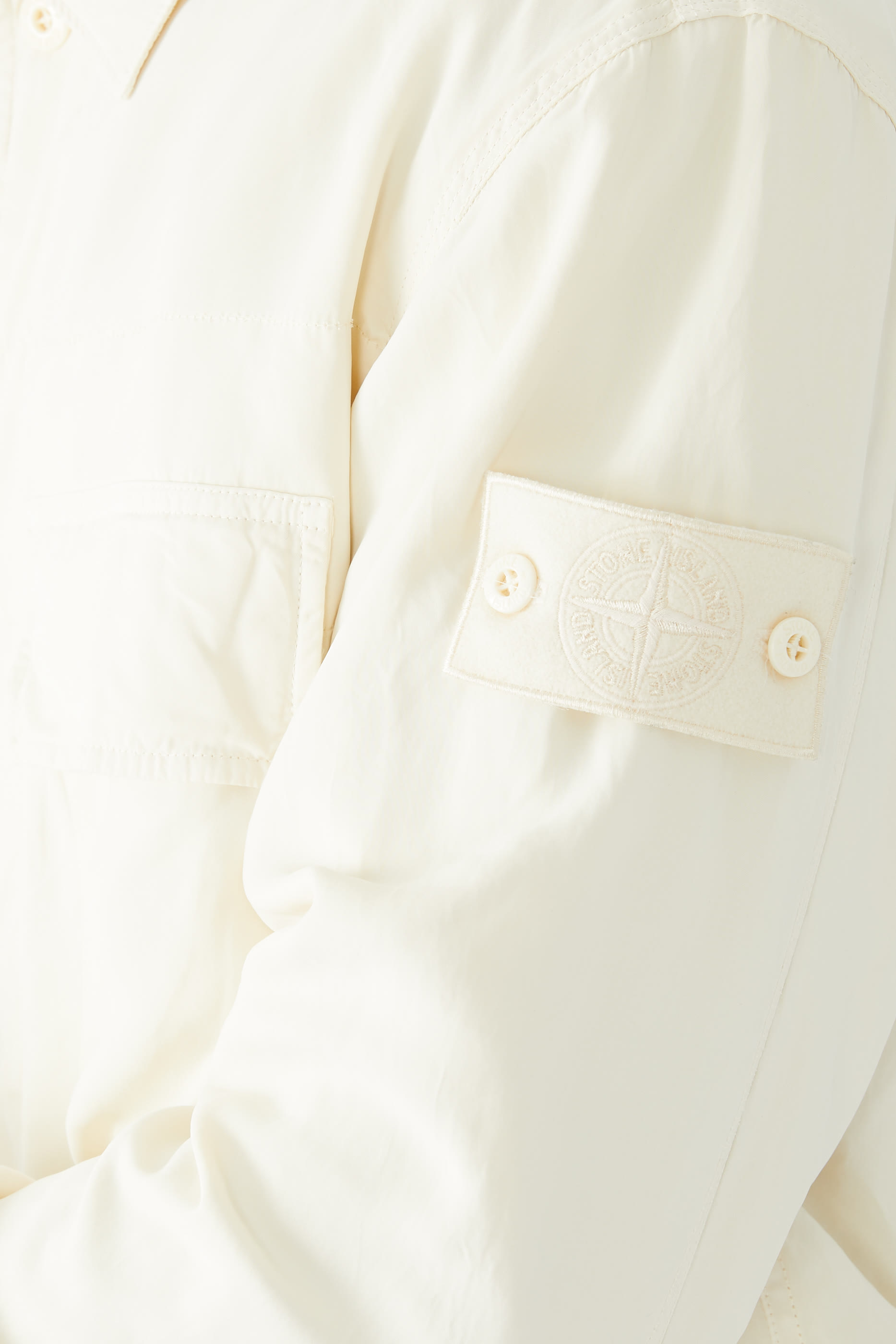 Tonal Logo Badge Overshirt