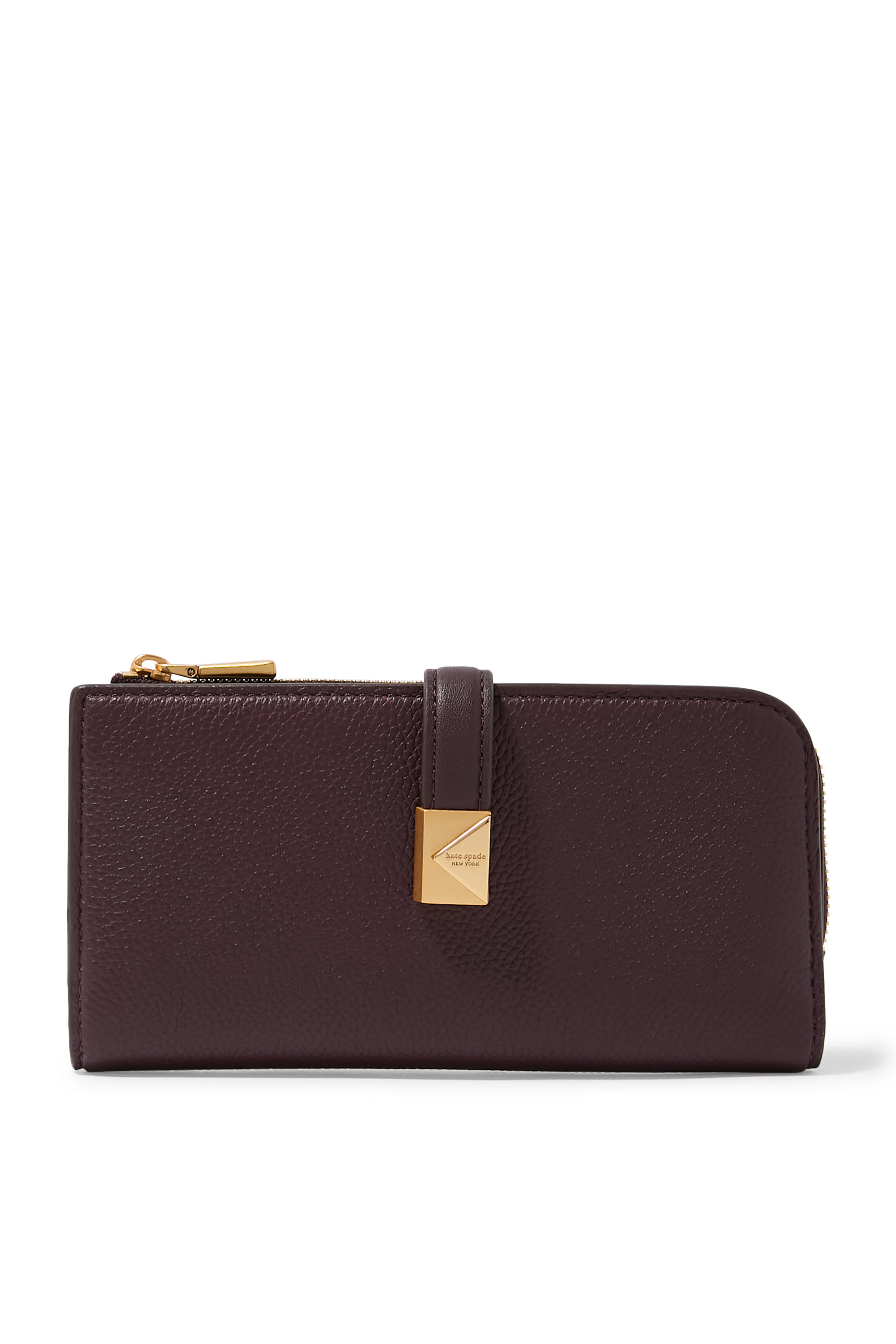 Devin Pebble Leather Zip Wallet