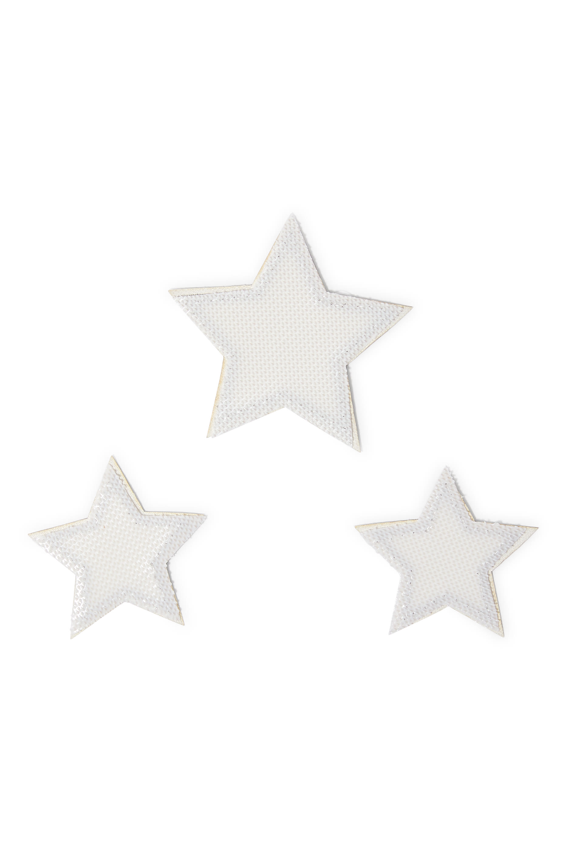 Kids Silver Stars Patch Set