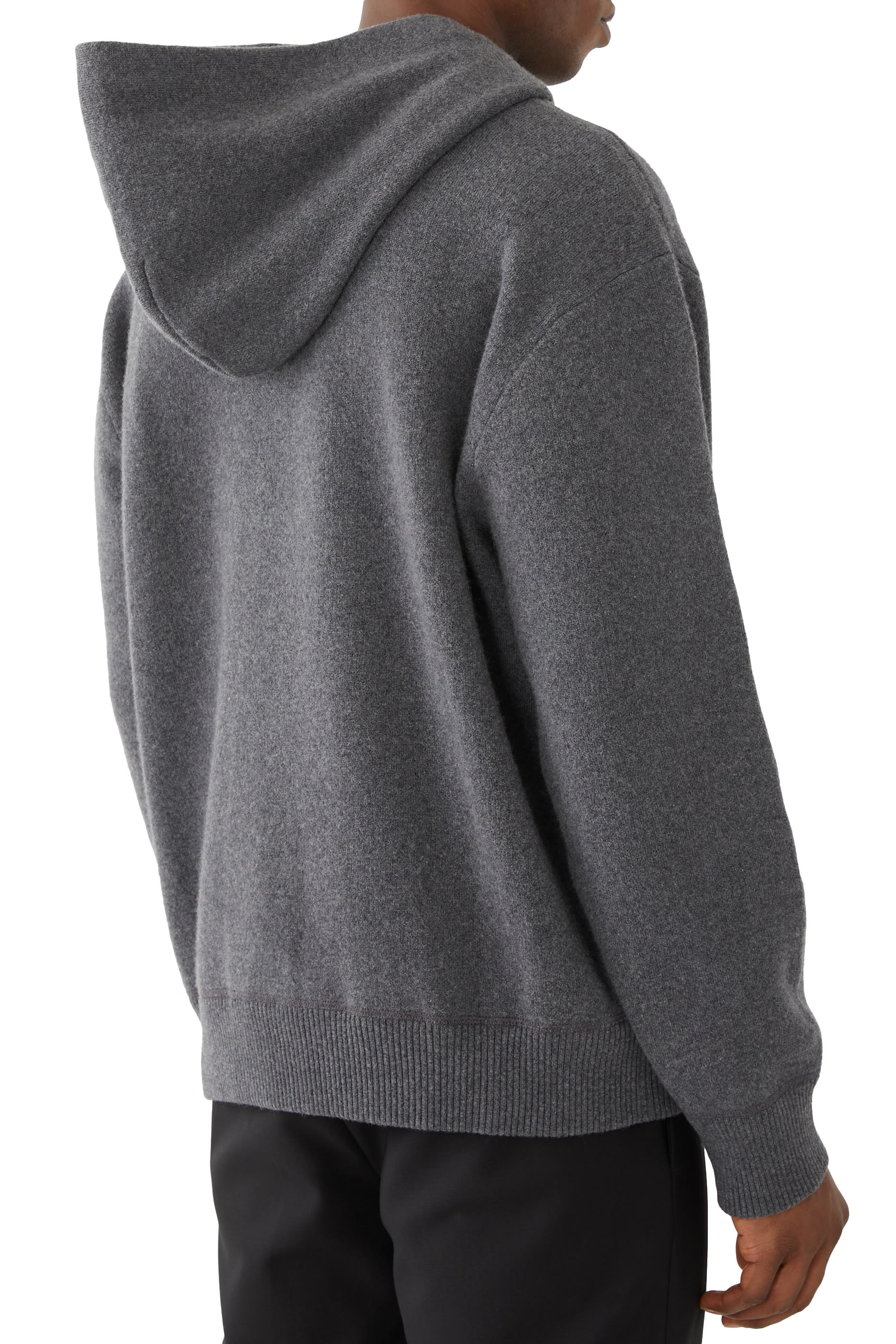 Wool-Cashmere Logo Hoodie