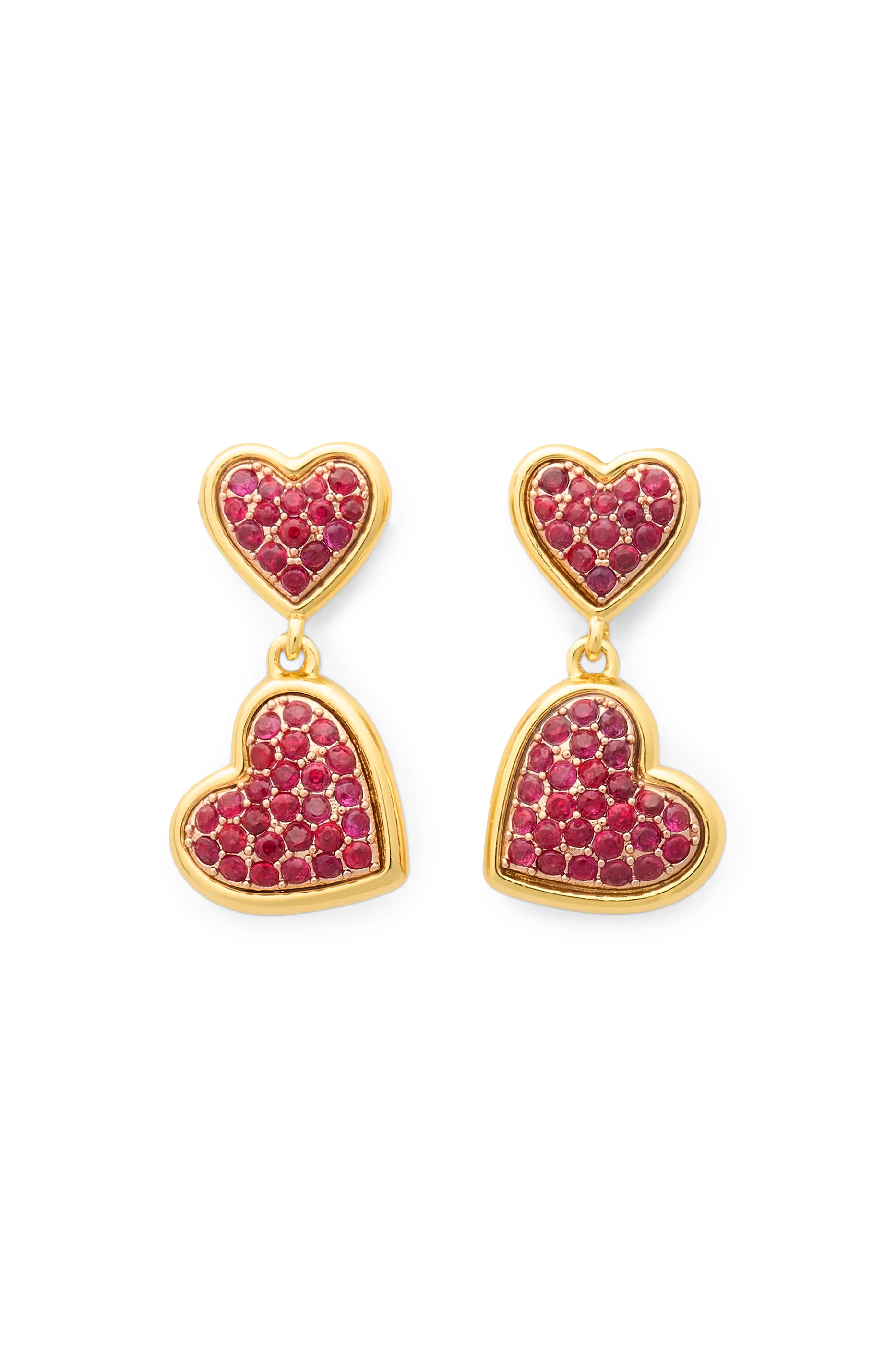  With All My Hear Pave Drop Earrings