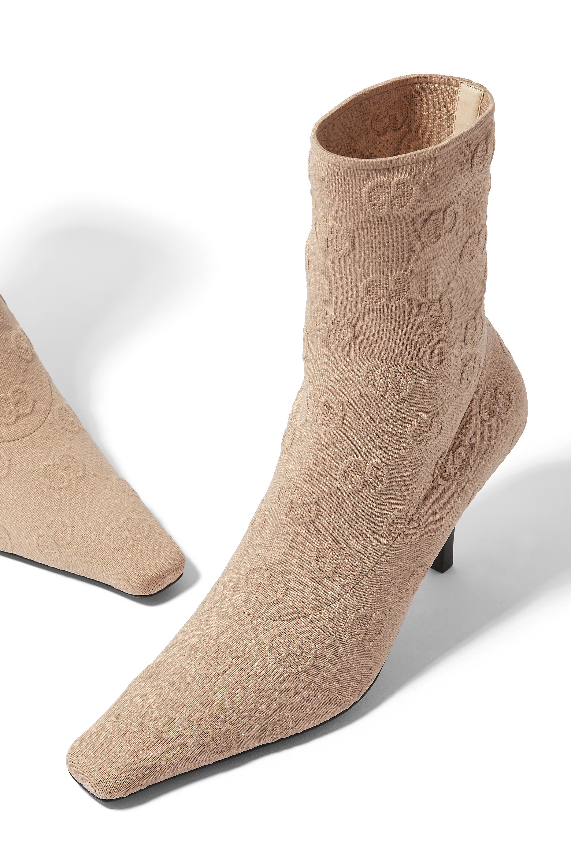 GG 75 Knit Ankle Boots