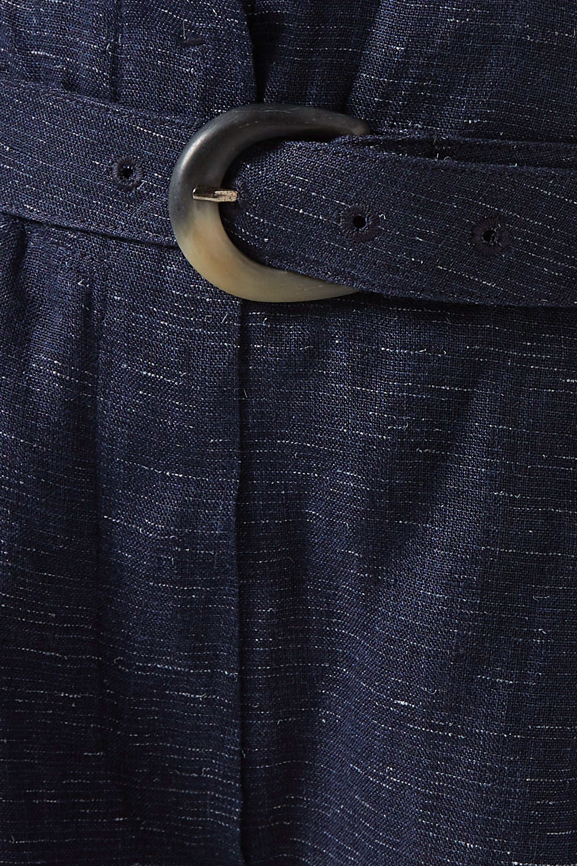 Straight-Leg Belted Pants