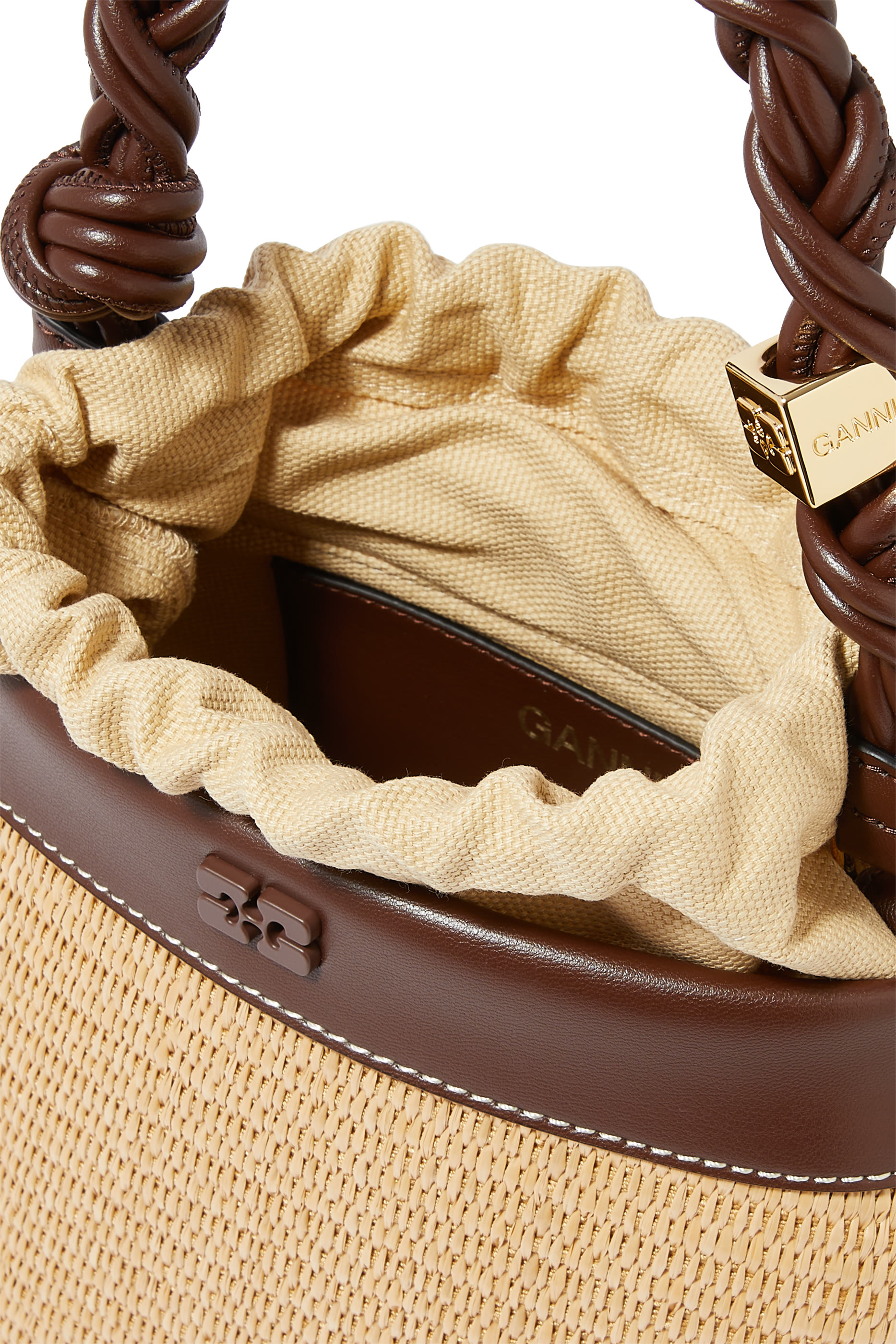 Bou Bucket Raffia Bag