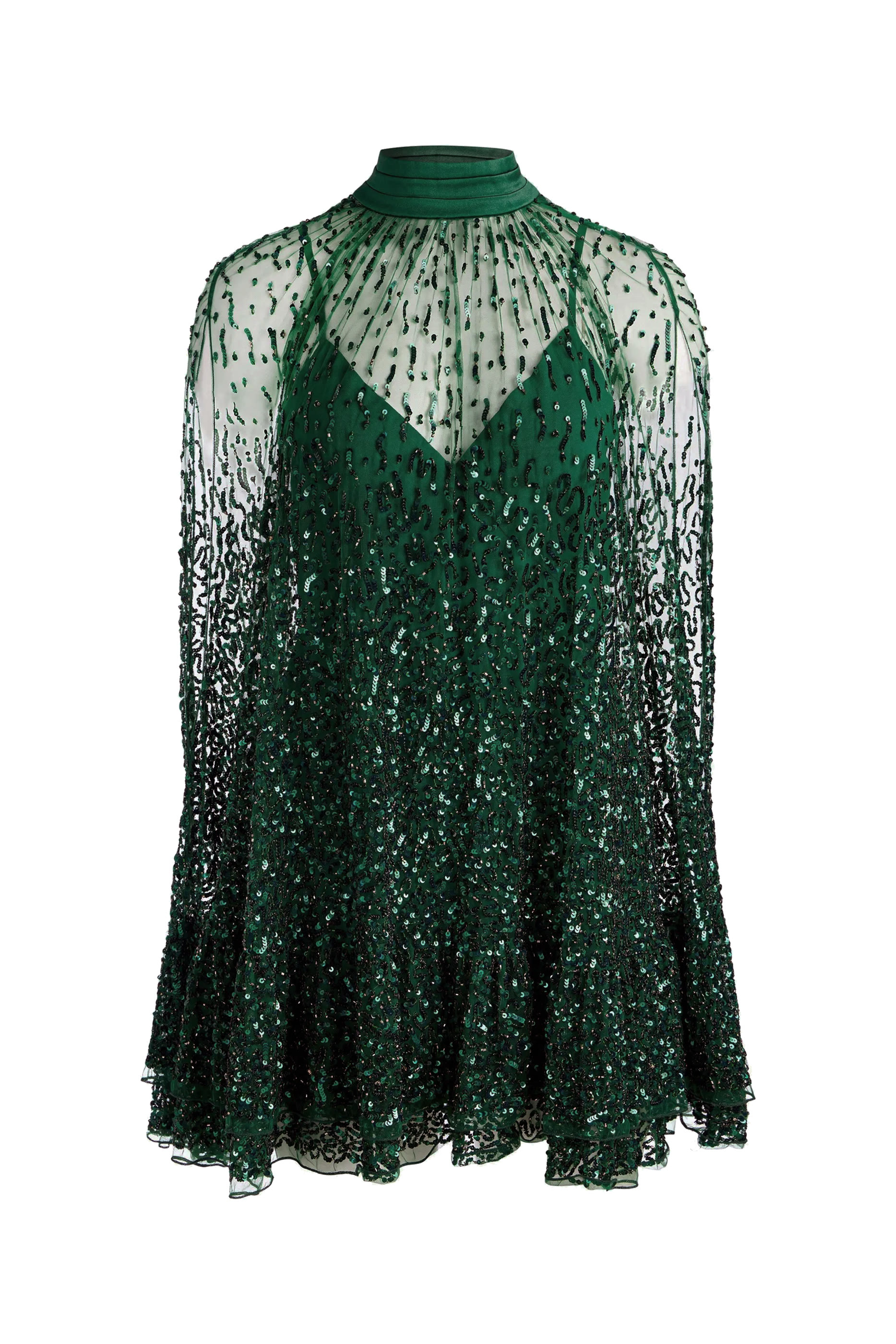 Zenon Cape Mini Dress