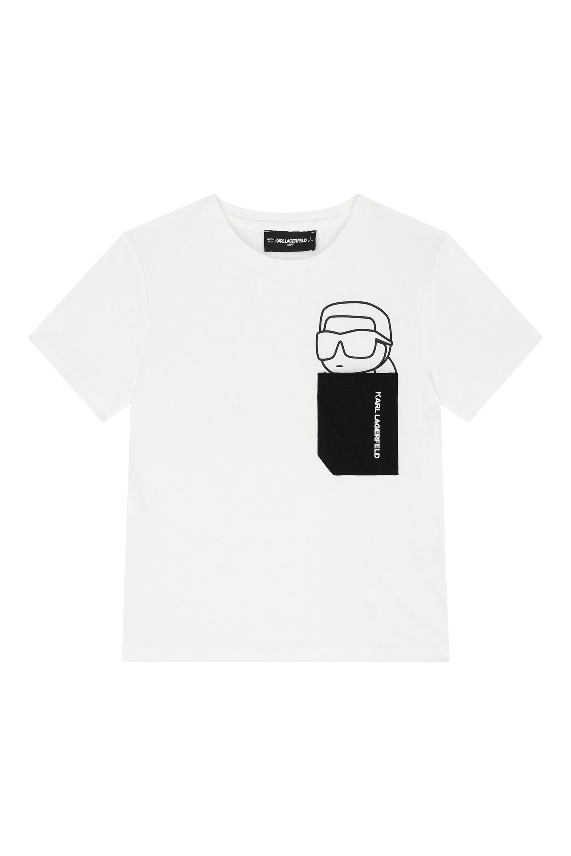 Kids Logo Front Patched Pocket T-Shirt