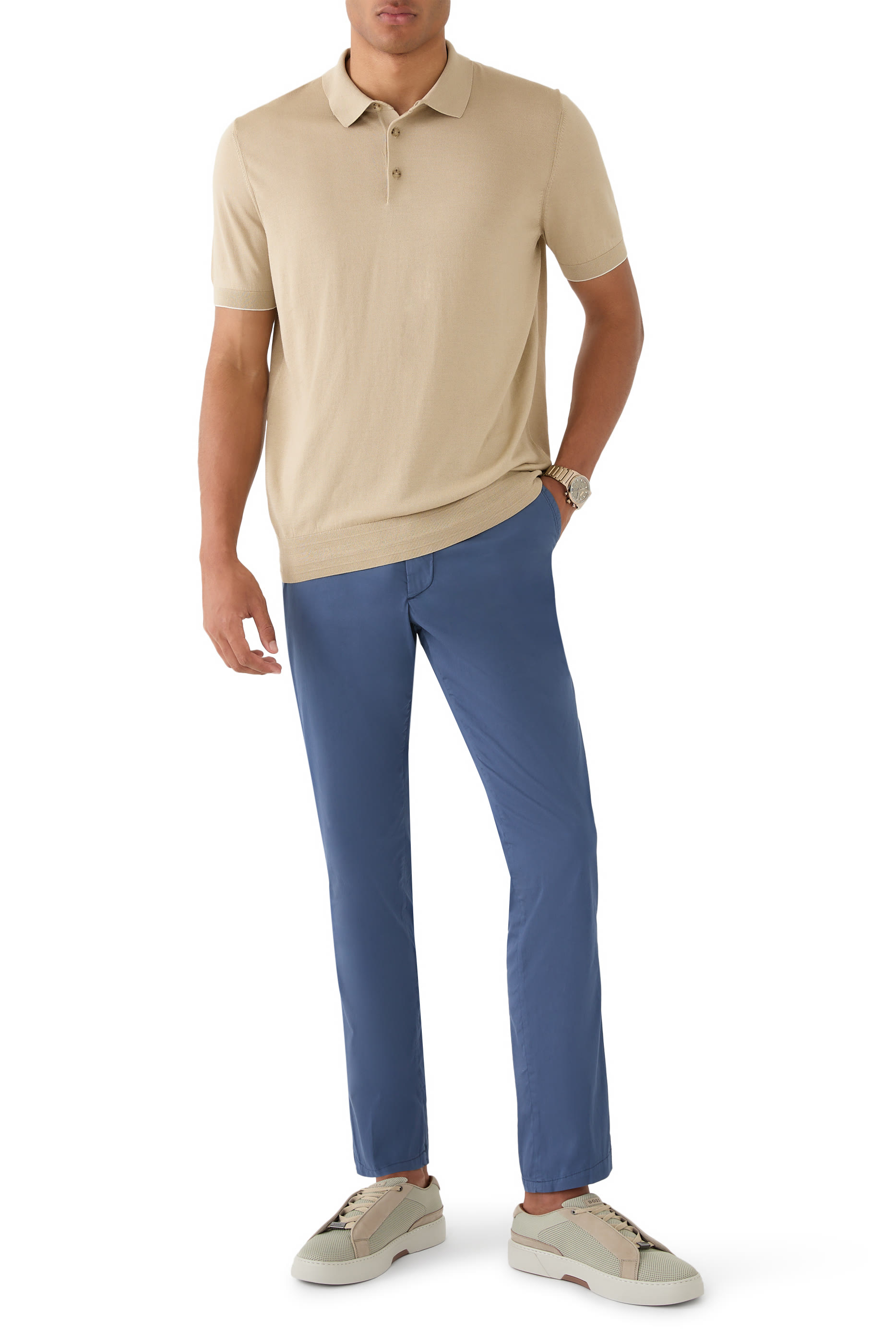 Regular-Fit Knit Polo