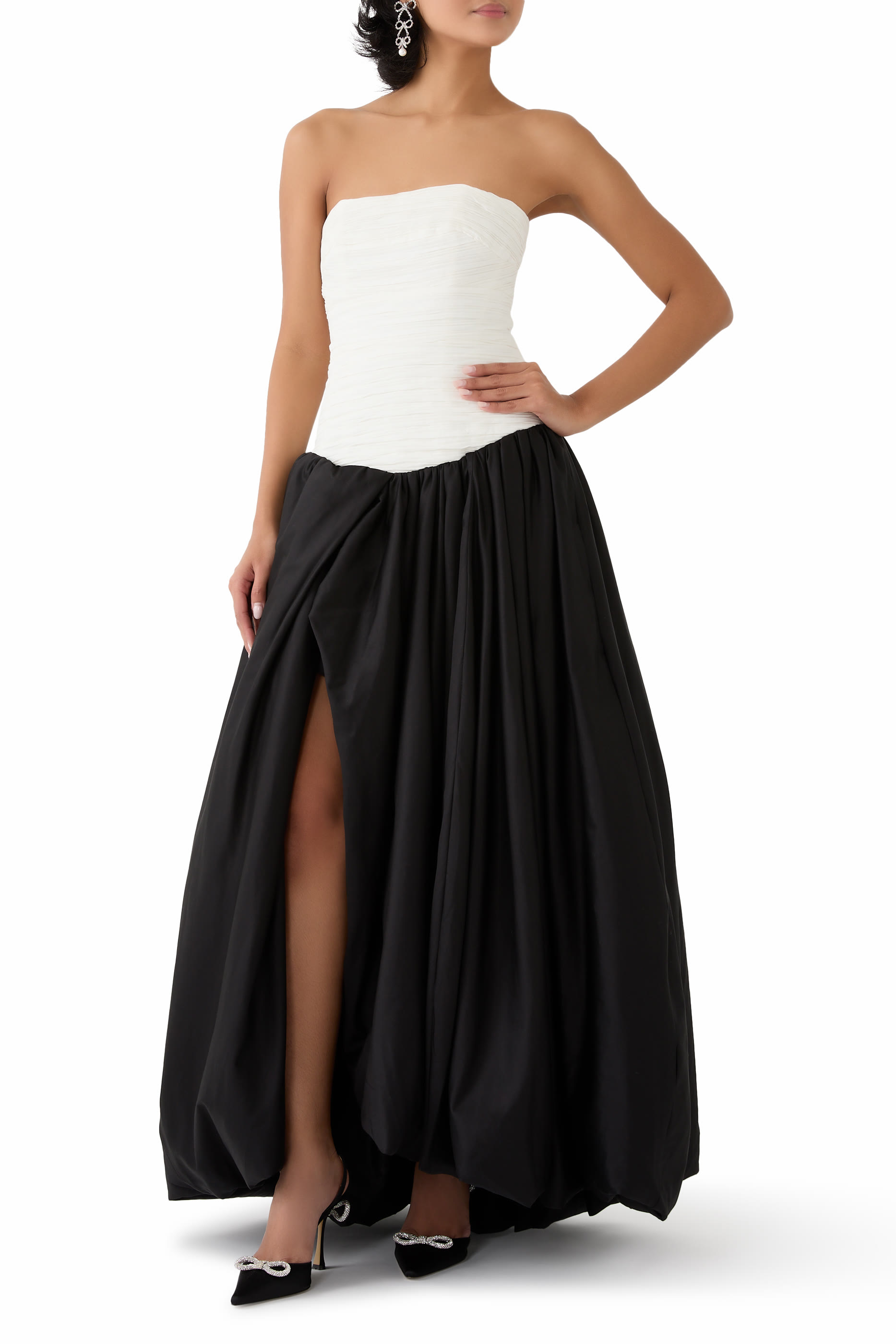 Violette Bubble Hem Maxi Dress