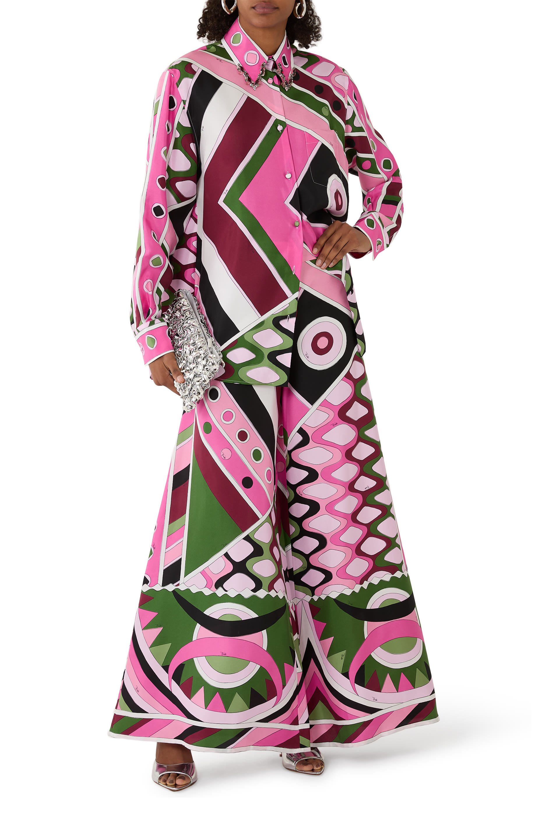 Vivara-Print Silk-Twill Shirt