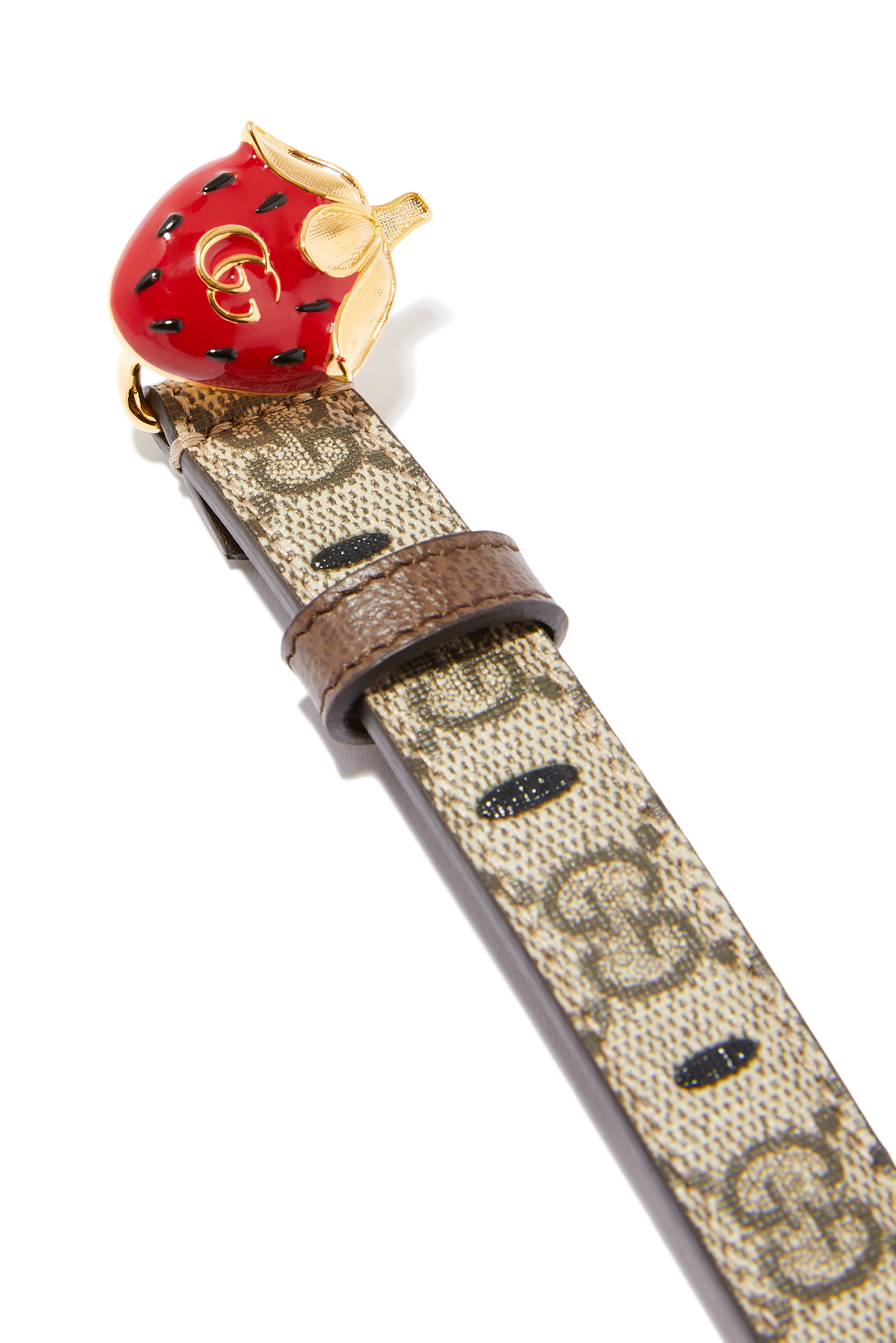 Thin Belt with Strawberry Buckle