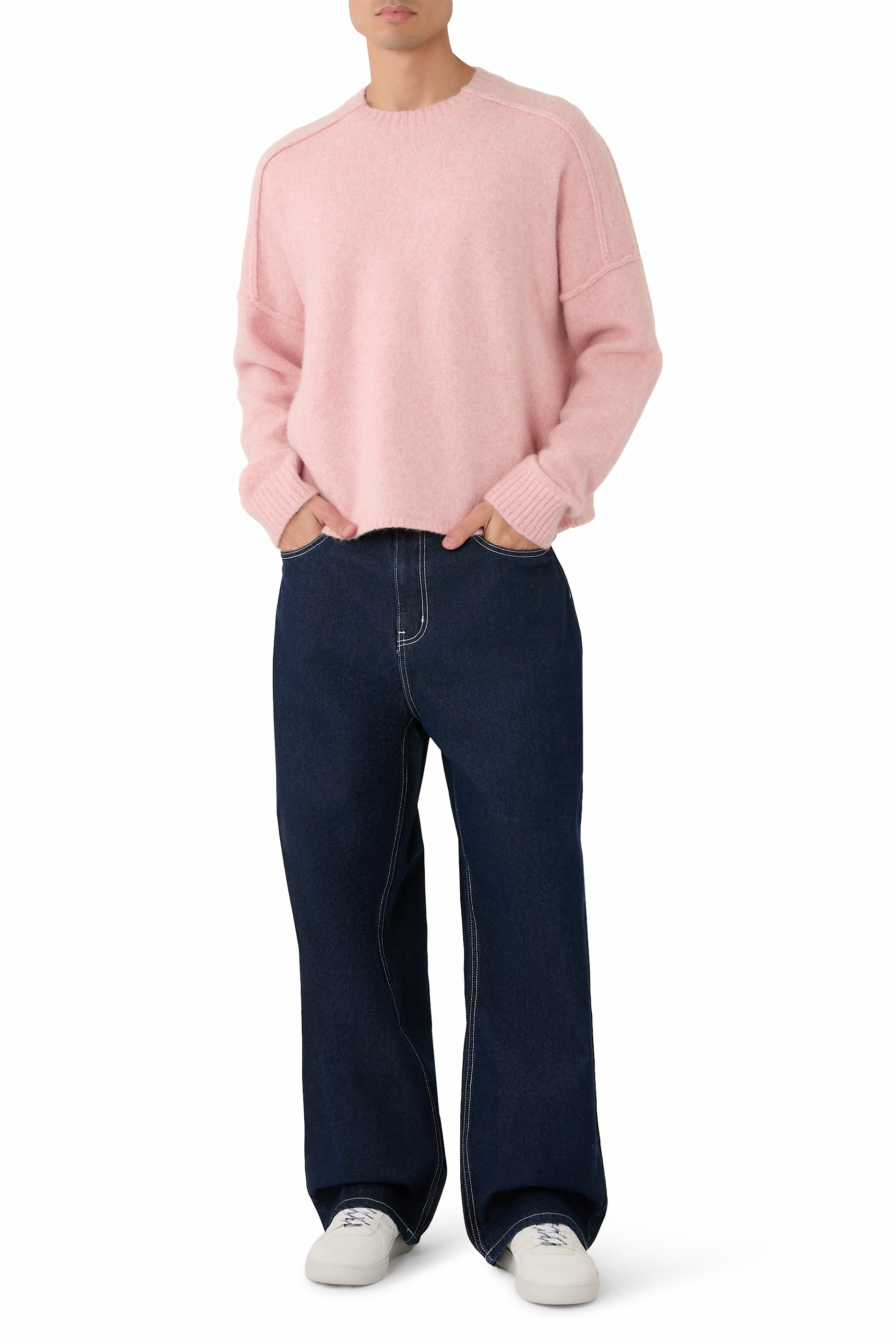 Exposed Mock Neck Jumper 