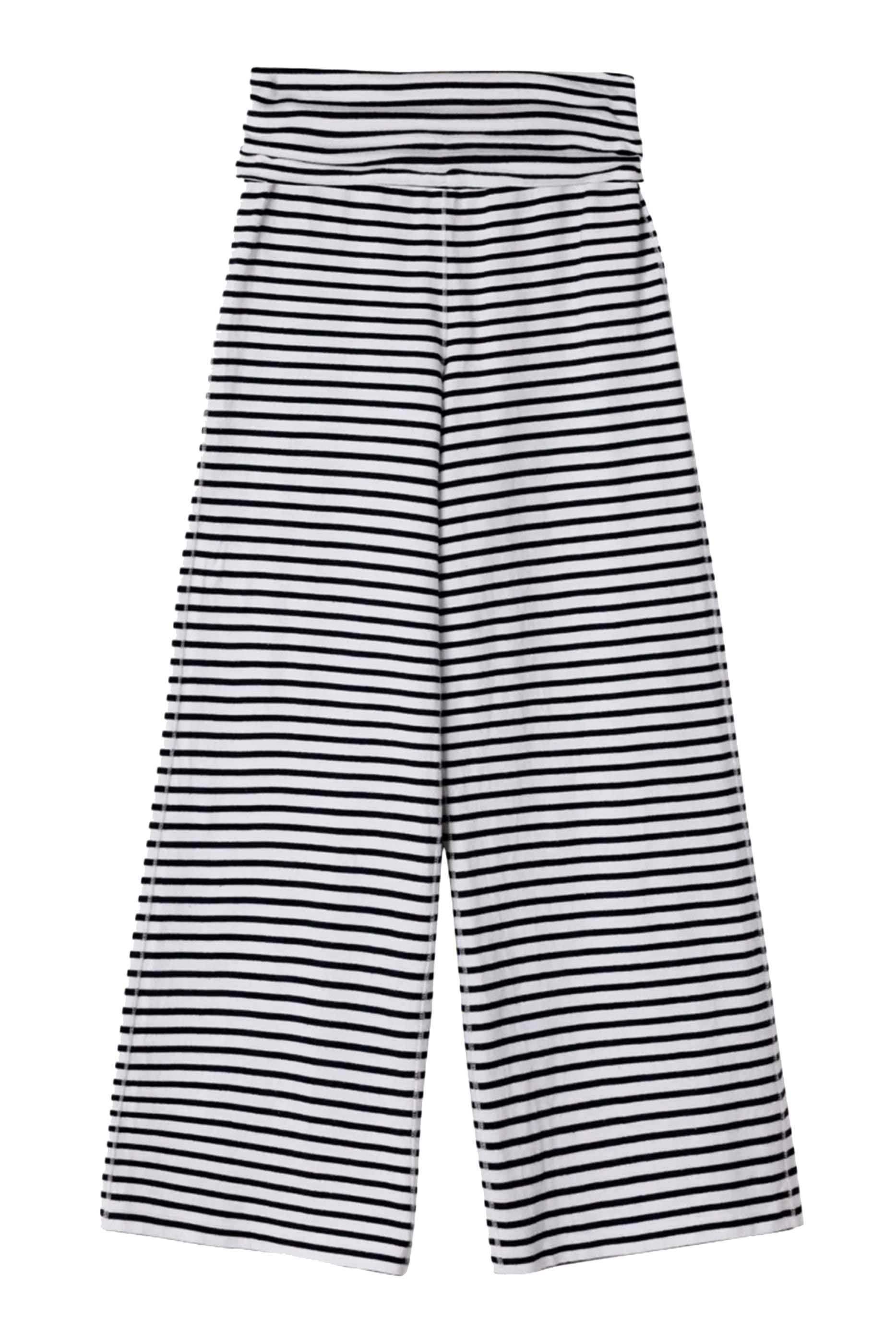 Stripe Fold Over Trousers