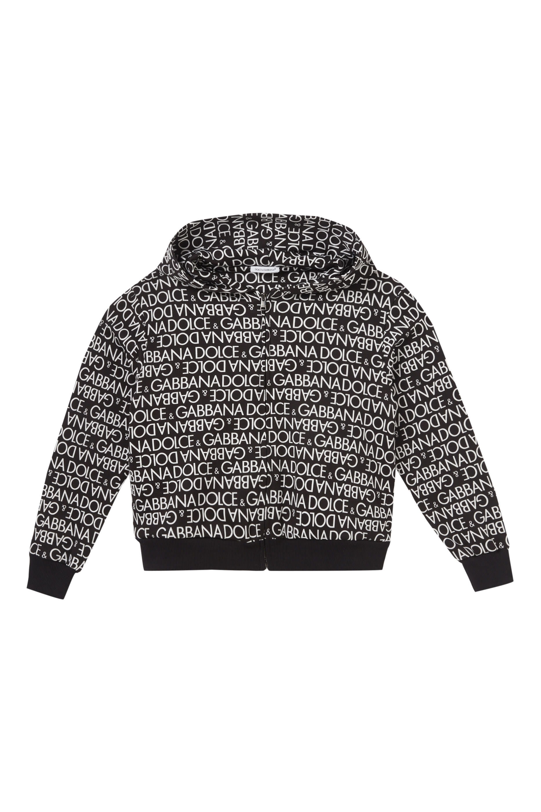 Kids Logo Print Zip-Up Hoodie