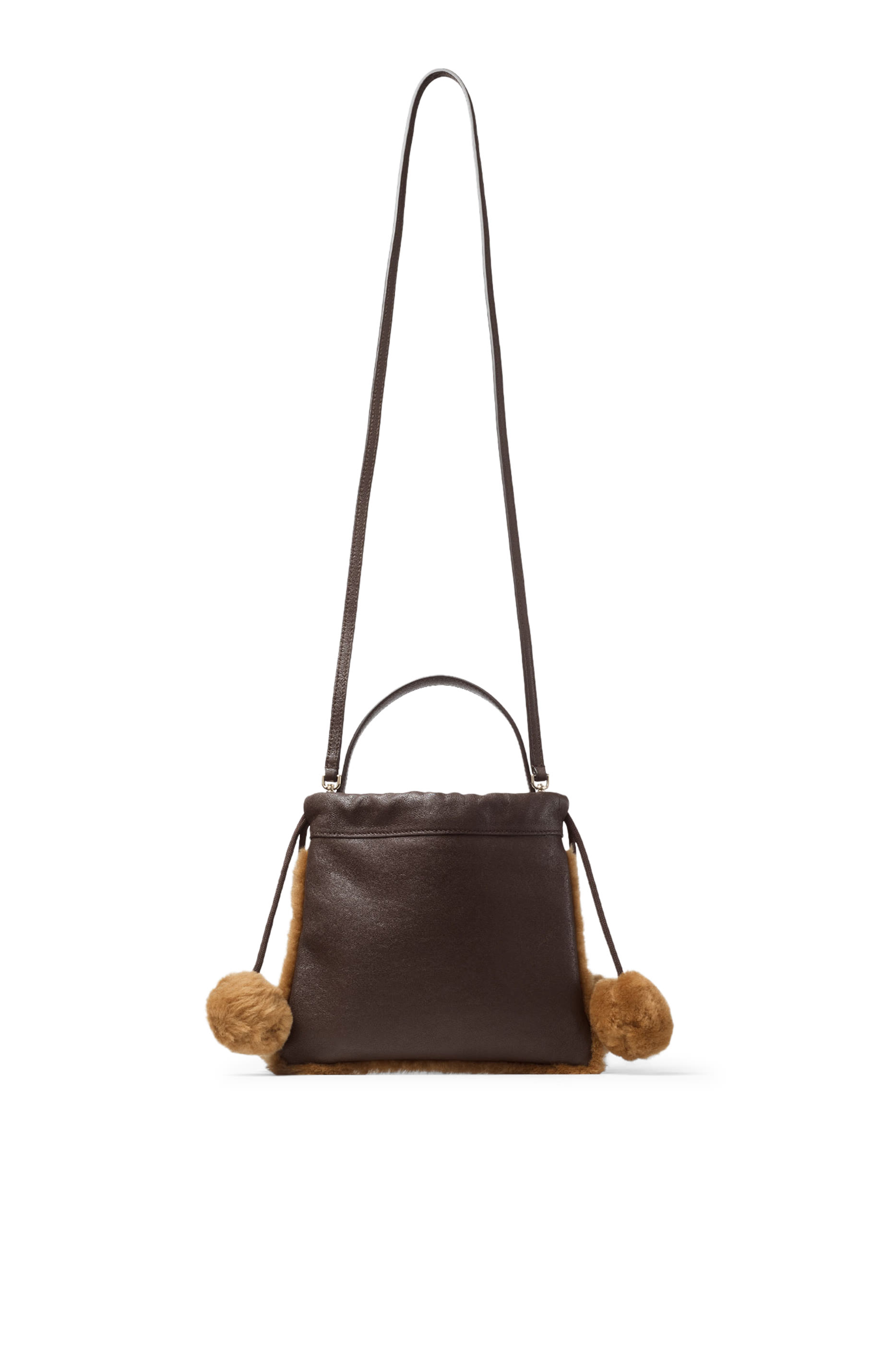 Pom Pom-Detail Drawstring Pouch