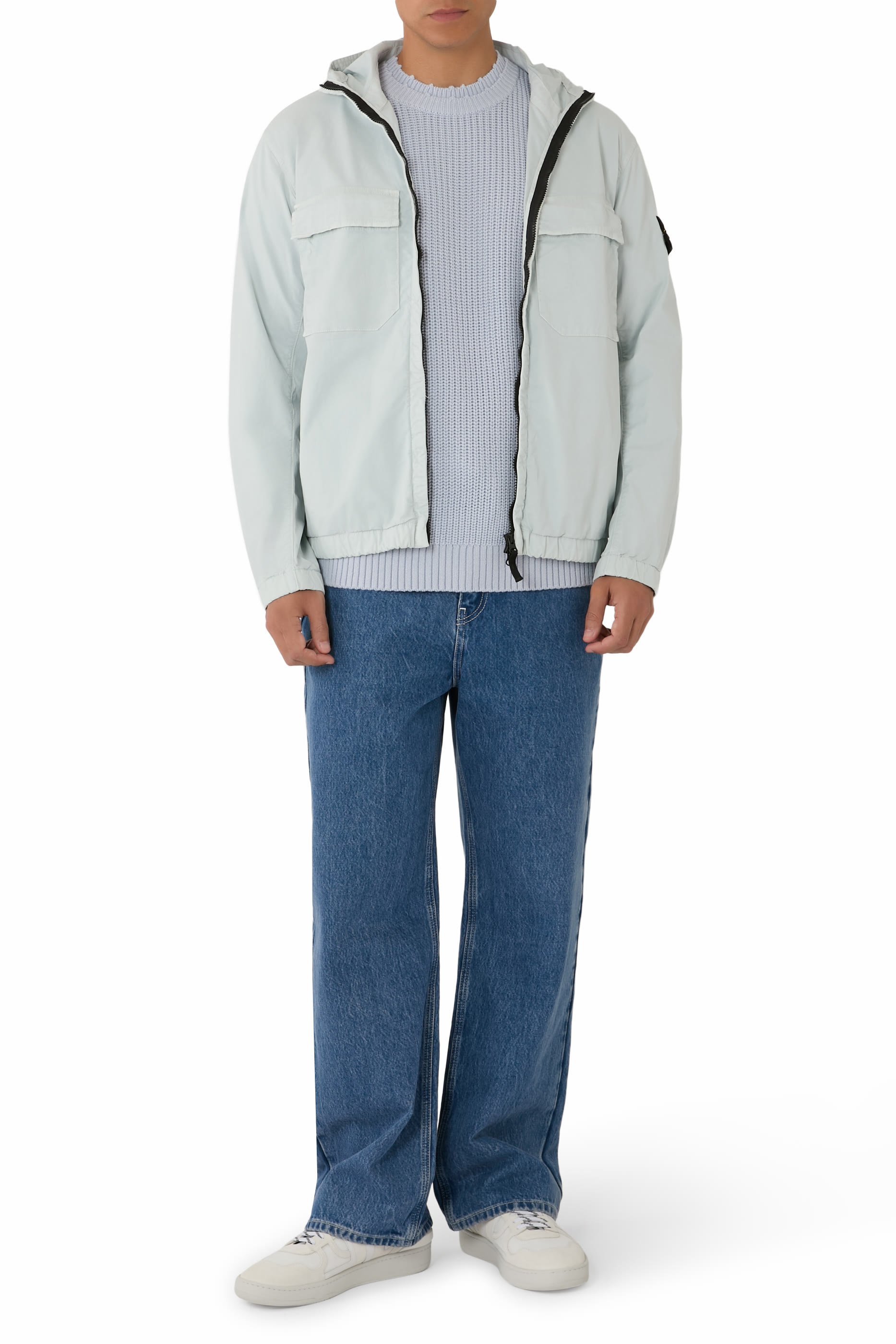 Compass-Badge Hooded Jacket