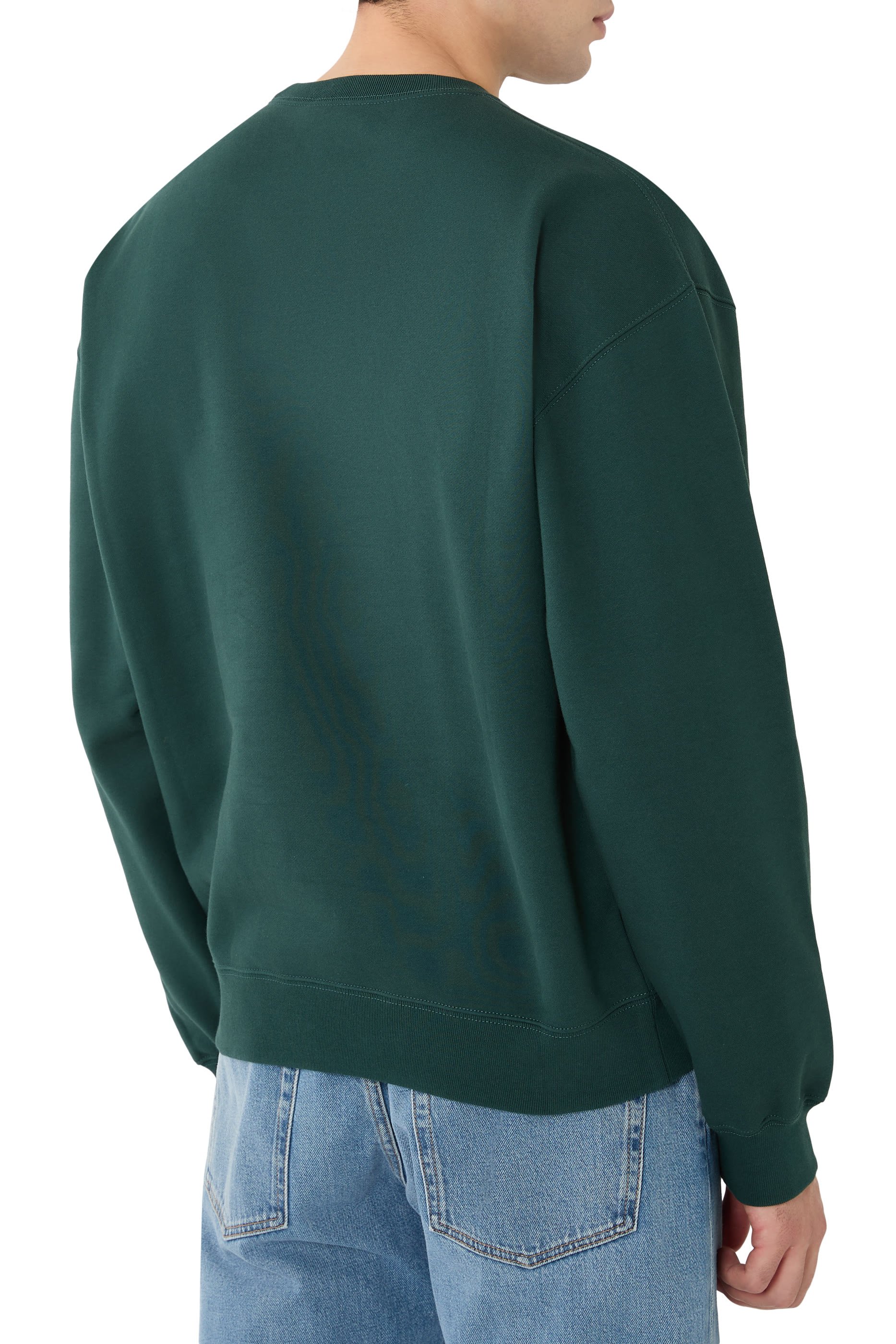 Logo Brushed Cotton Jersey Sweatshirt