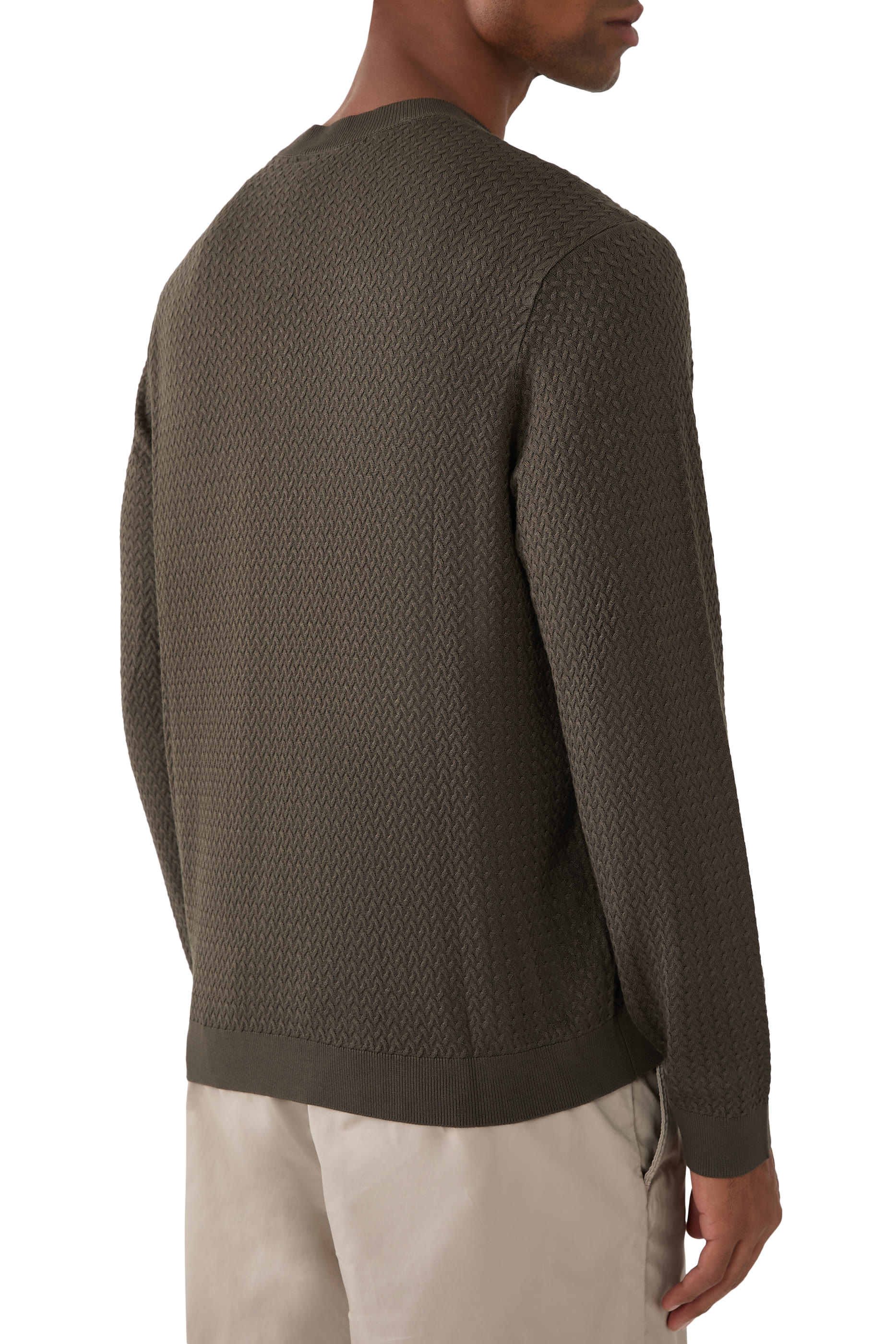 The Grid Crewneck Pullover