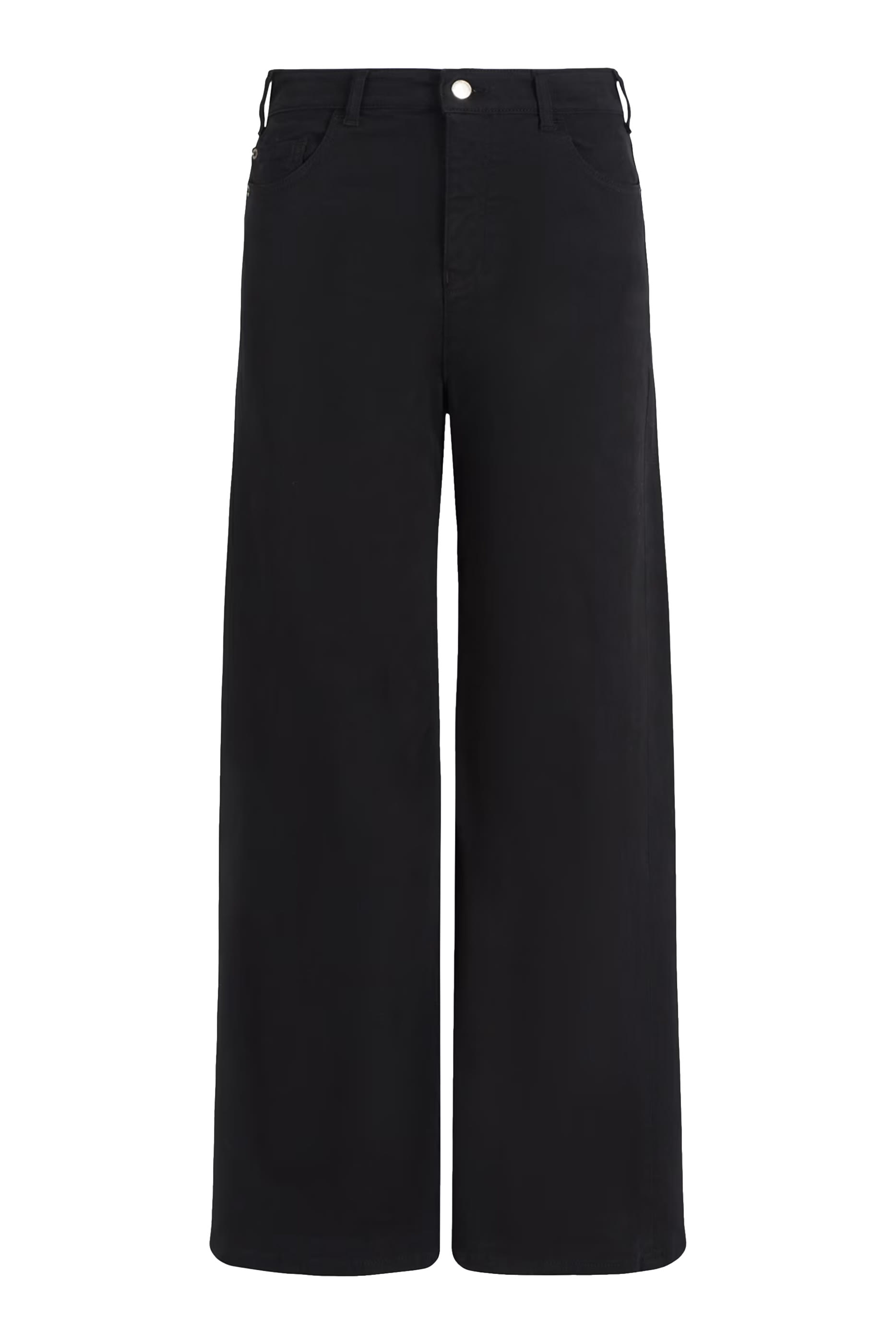 J33 Mid-Rise, Cropped Wide-Leg Jeans