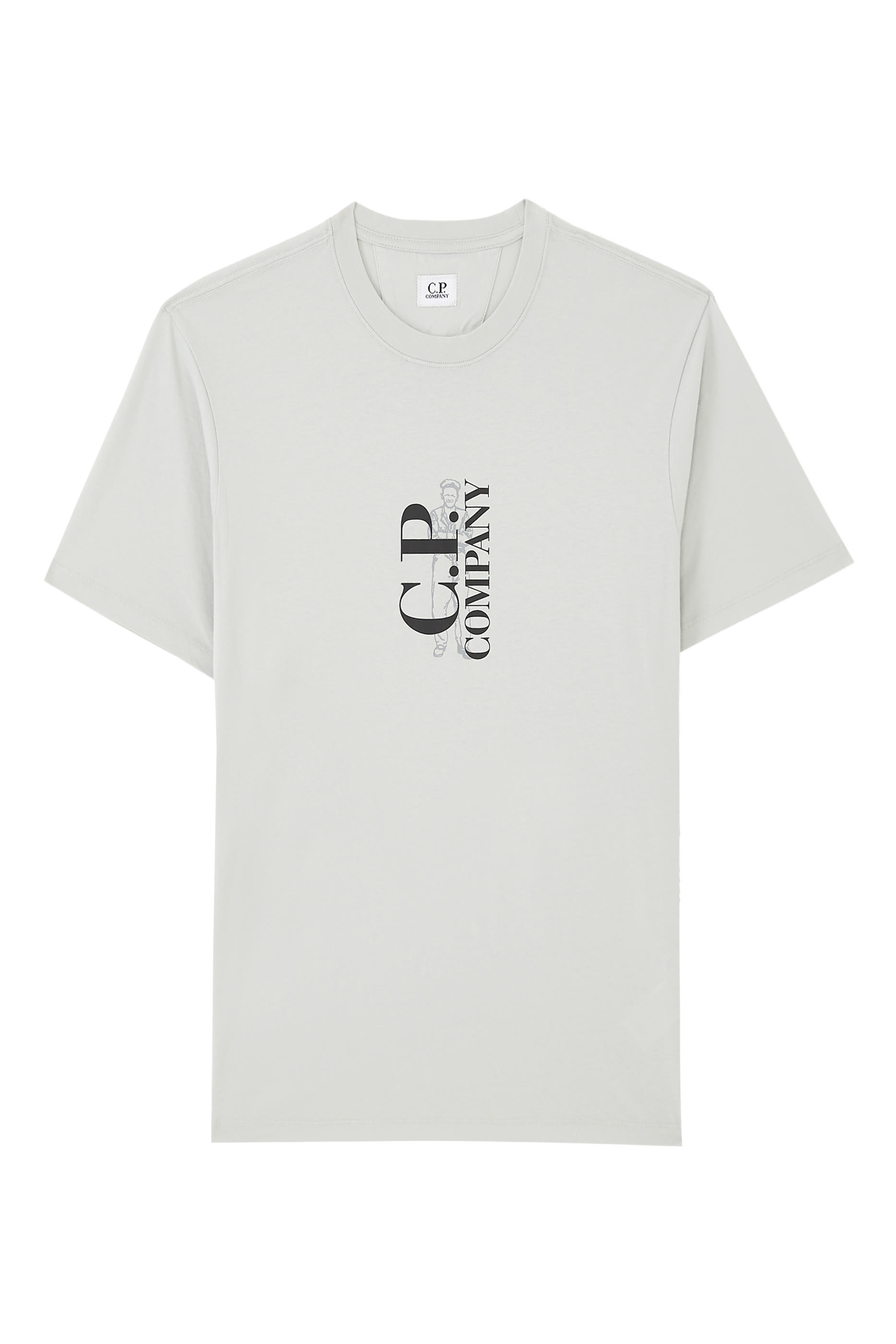 30/1 Jersey Vertical Logo T-Shirt