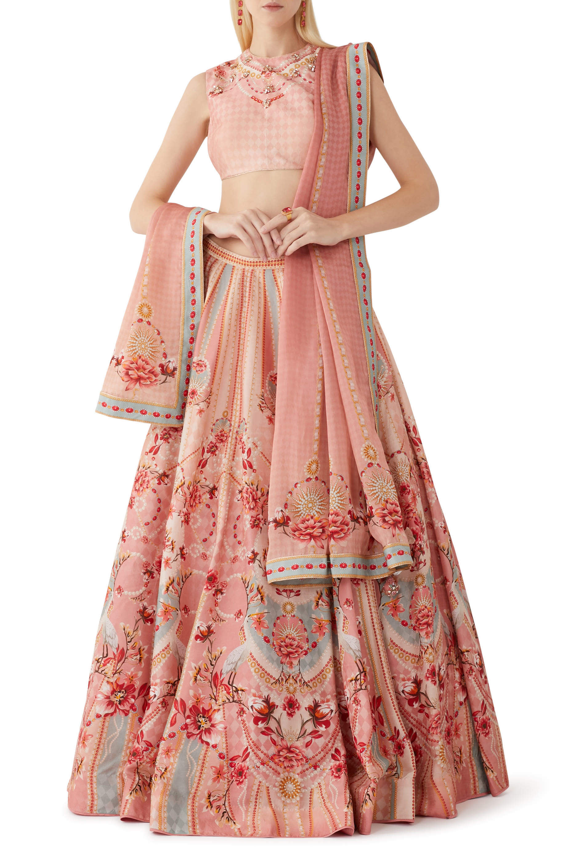 Delia Printed Lehenga Set