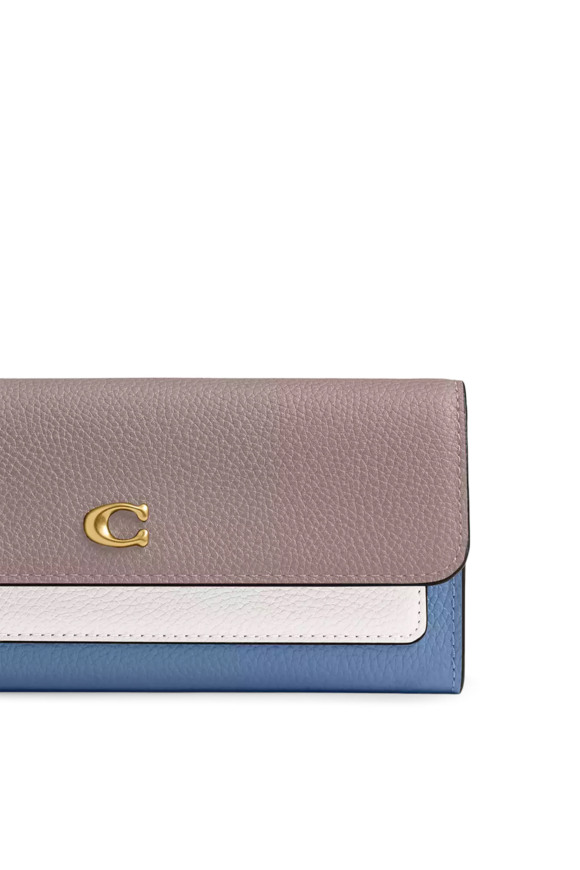 Mila Long Flap Wallet in Colorblock