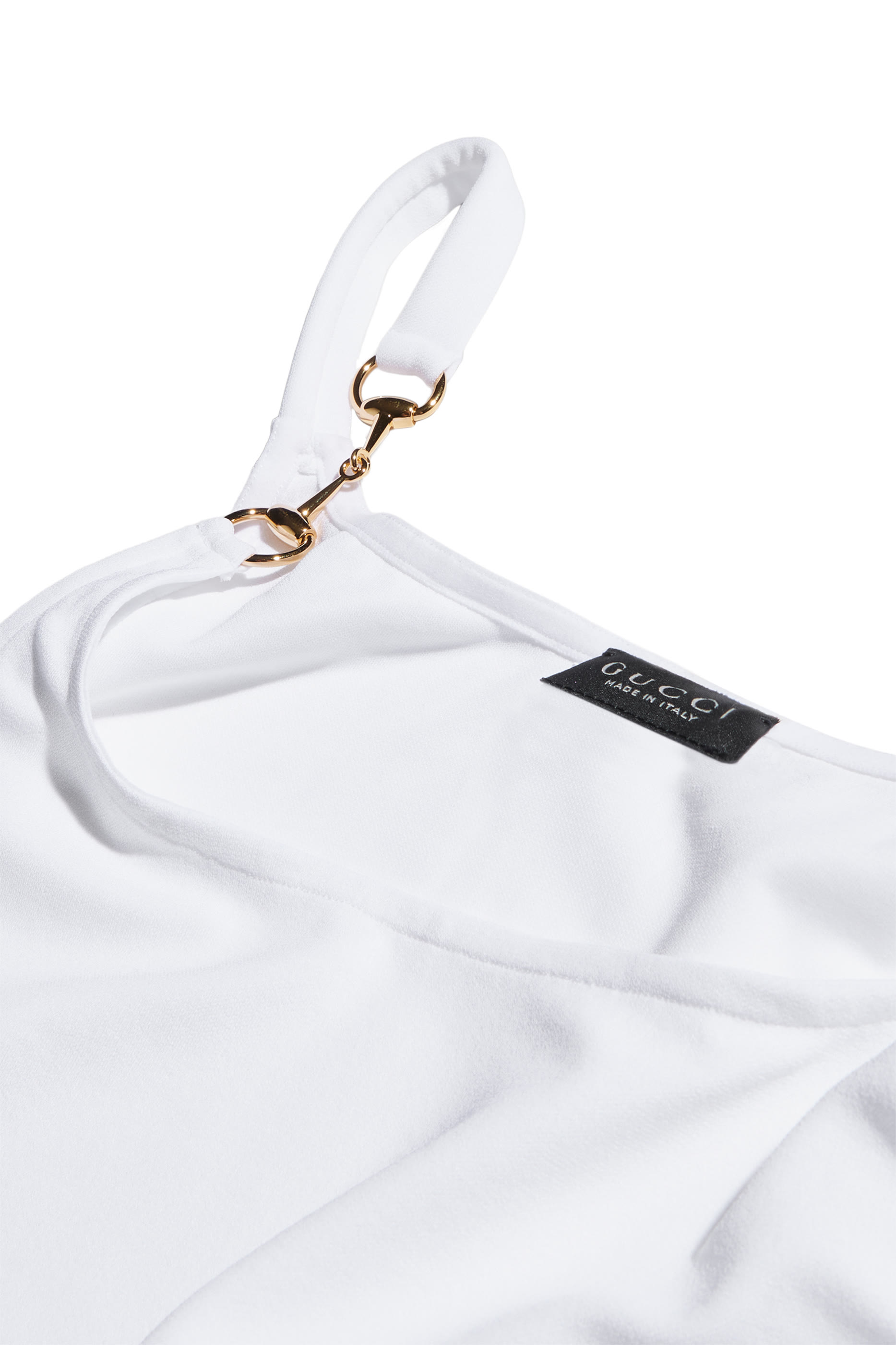 Horsebit Detail Spaghetti-Strap Top