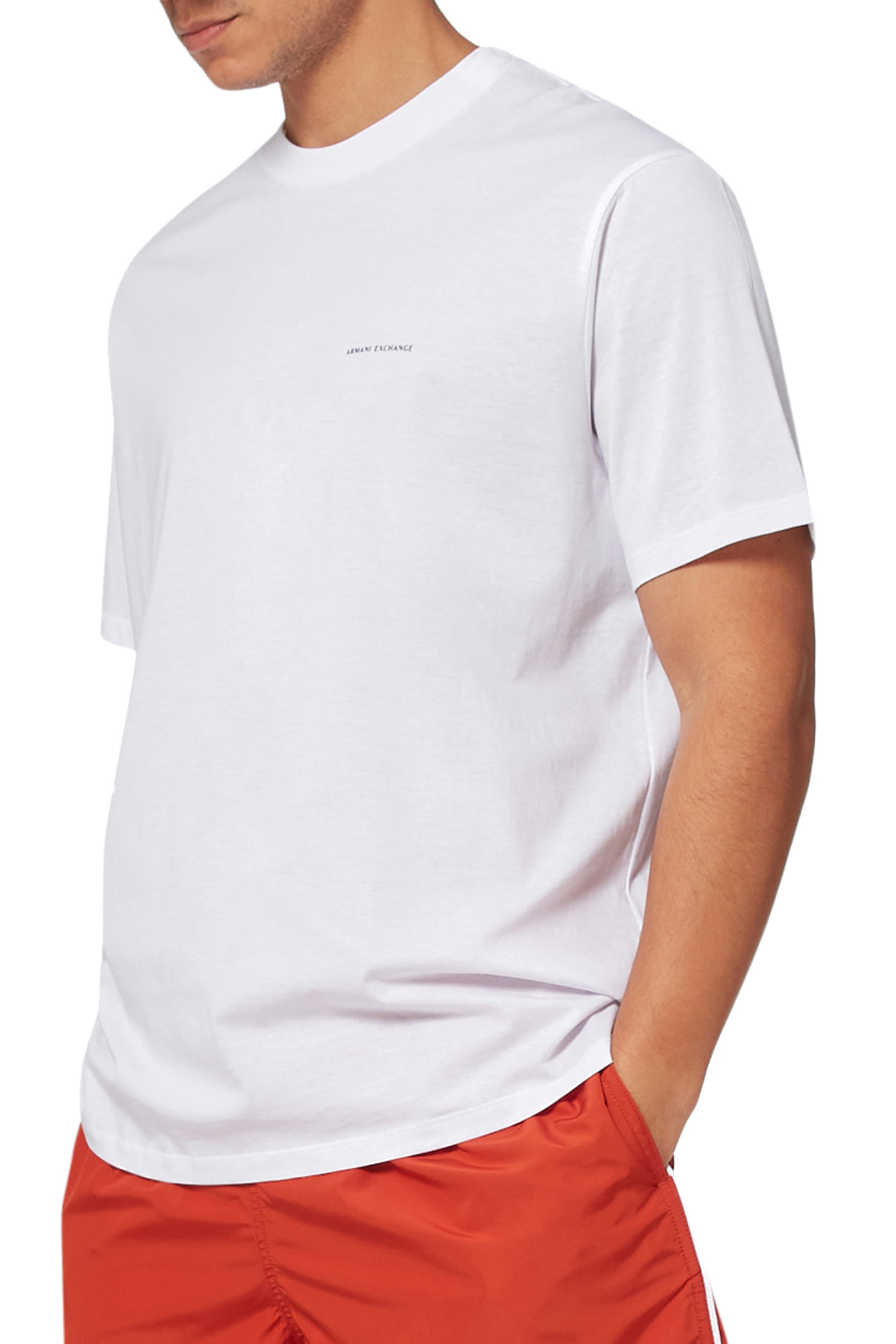 AX Logo Cotton T-Shirt