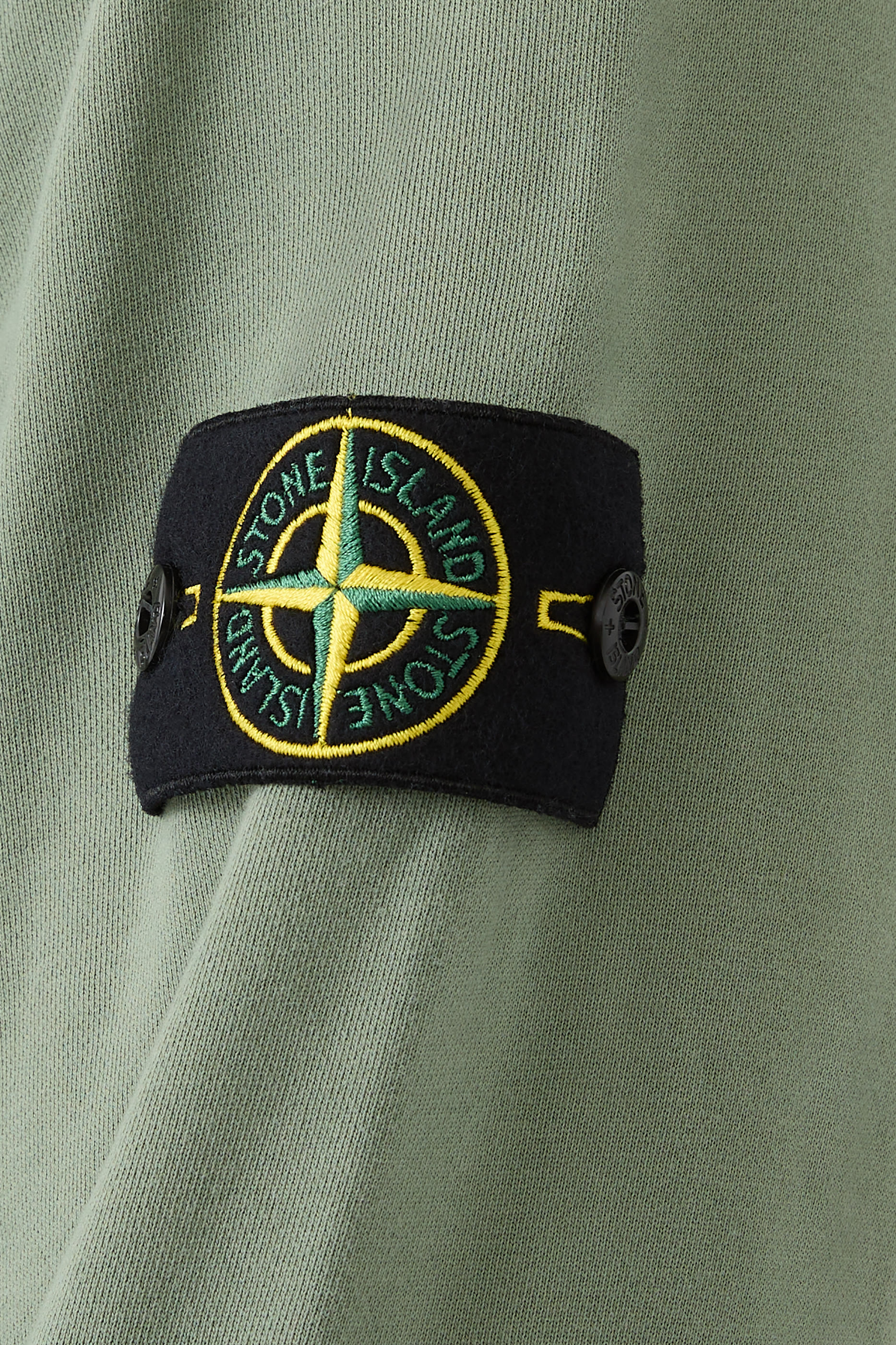 Logo Patch Organic Cotton Fleece Hoodie